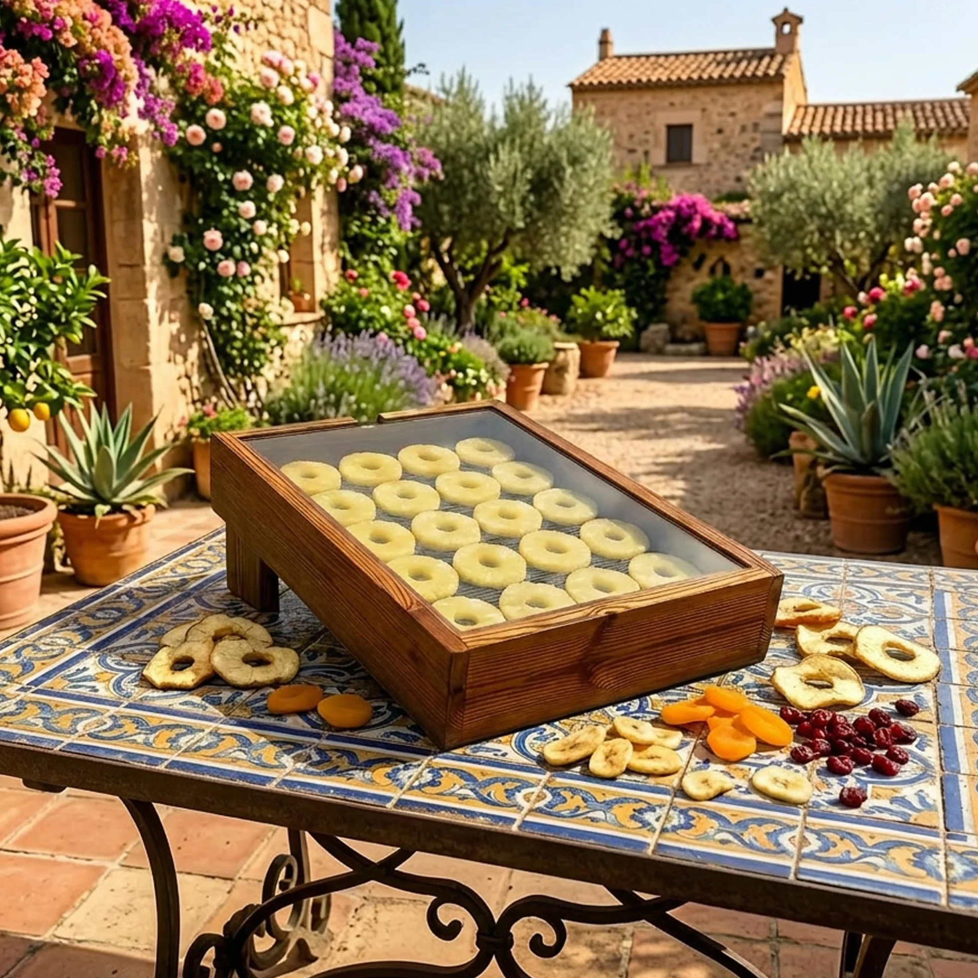Deshidratador Solar para Alimentos TERRA COCINA, Deshidrata Frutas, Verduras y Hierbas sin Consumo Eléctrico, Conservación Natural y Sostenible, Hecho en España.
