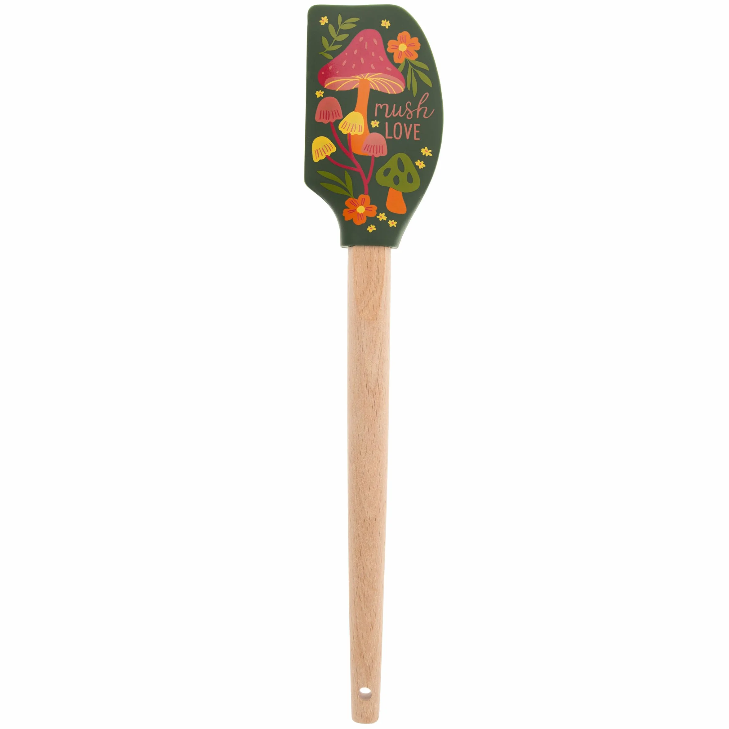 Karma - Espátula de silicona con mango de madera resistente al calor, para hornear, cocinar y mezclar, decoración moderna de cocina de granja, regalo para chef, cocineros, regalo de inauguración de la