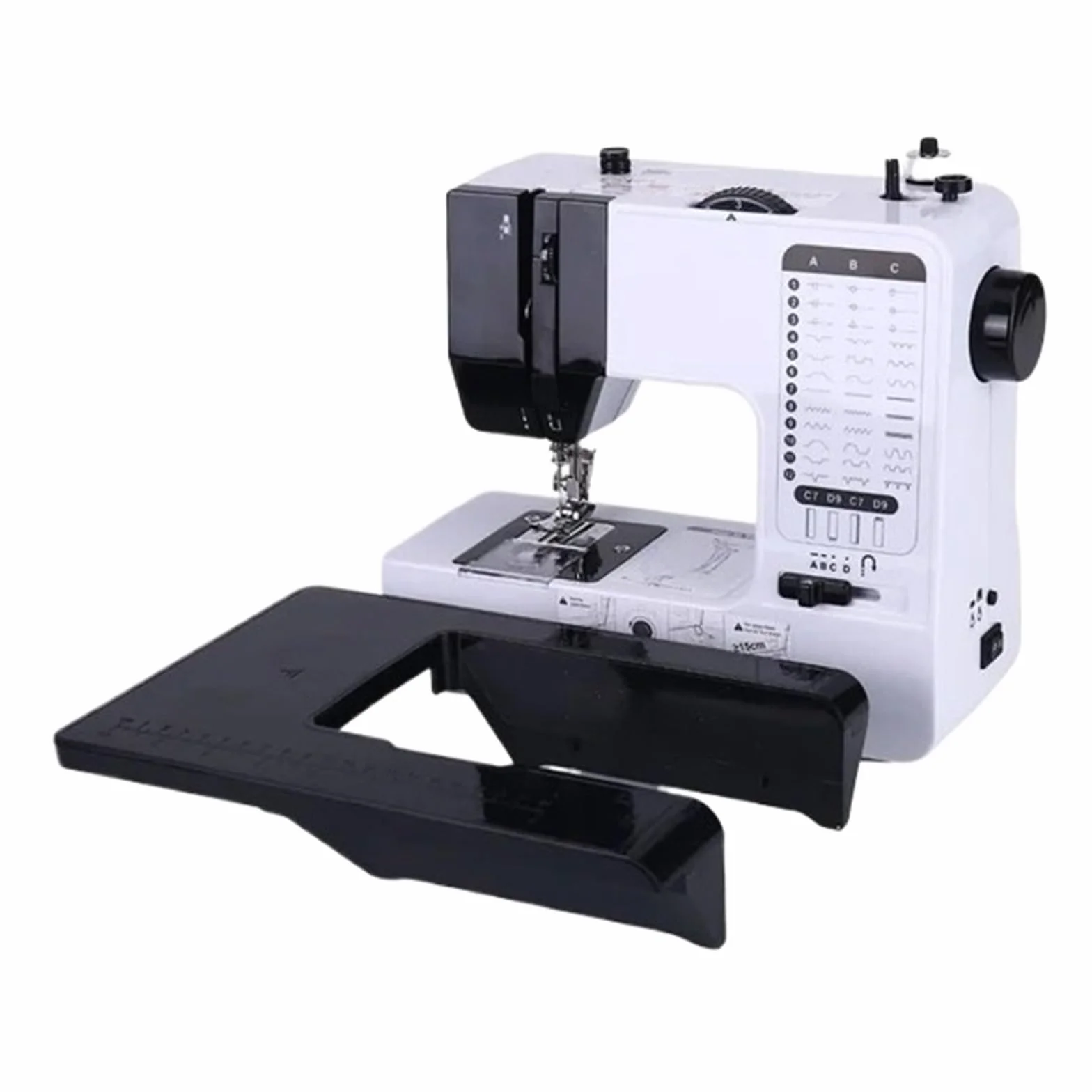 Máquina De Coser Portátil, Práctica, Mini, Con Pie Prensatelas Reemplazable, 40 Puntadas, Botón Inicio For Overlock, Eléctrica, Pedal Mesa Coser Resulta Muy Sencillo