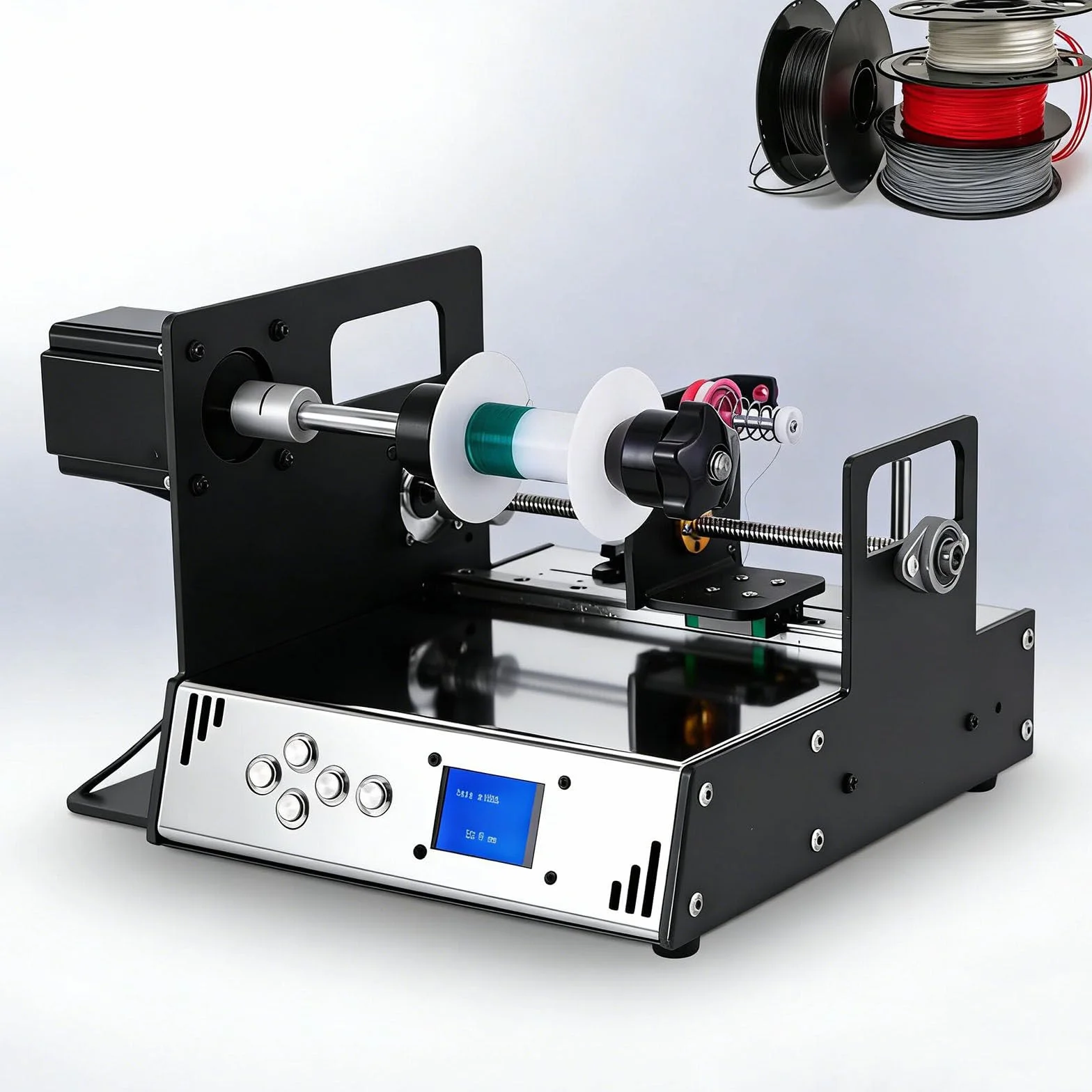 Máquina Enrolladora Cables,Bobinadora Automática CNC,con Alineación Automática Cables,Opera 900 RPM,Bobinado Automático,Ideal para Bobinas,Hilos/Pesca/Hilos/Seda