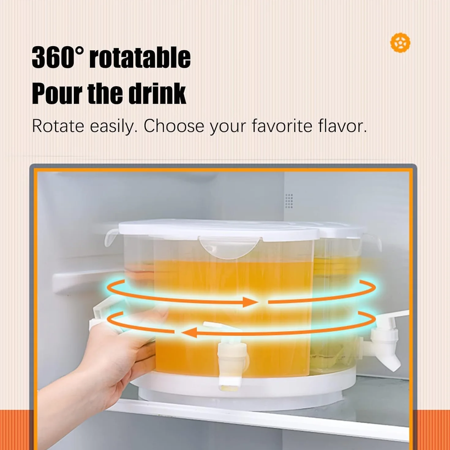 Flueyer Iced Beverage Dispensers 25 x18 cm/9.8x7.1 inch