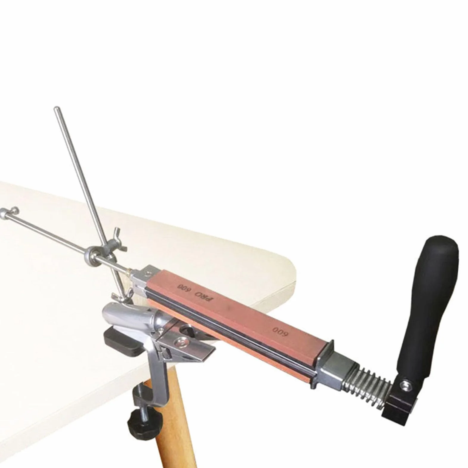Luocute Kit de Afilado Profesional con Caja de Almacenamiento, Rotación de Flip de 360 Grados Angle de ángulo Fijo Clip de Cocina Chef Cutter Skinter Herramienta