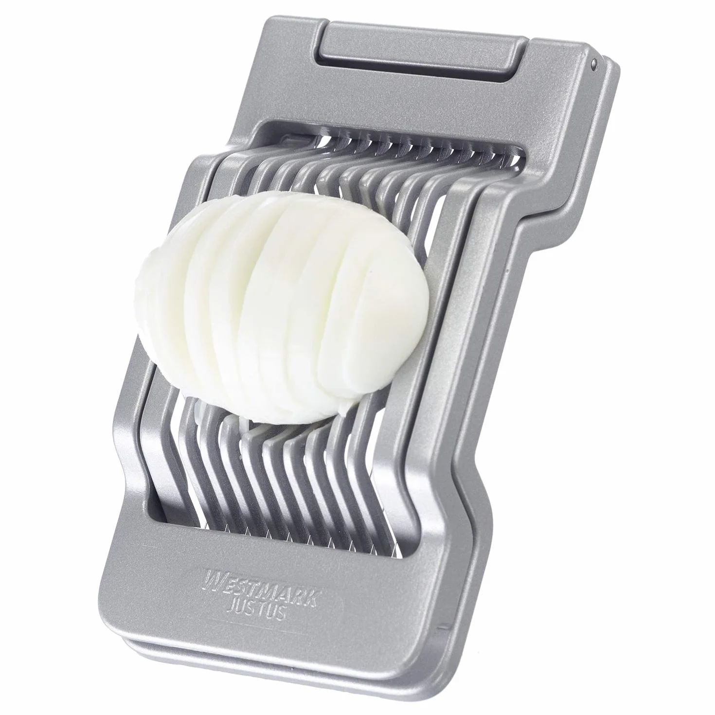 Westmark Cortador de huevos de acero inoxidable, aluminio, gris