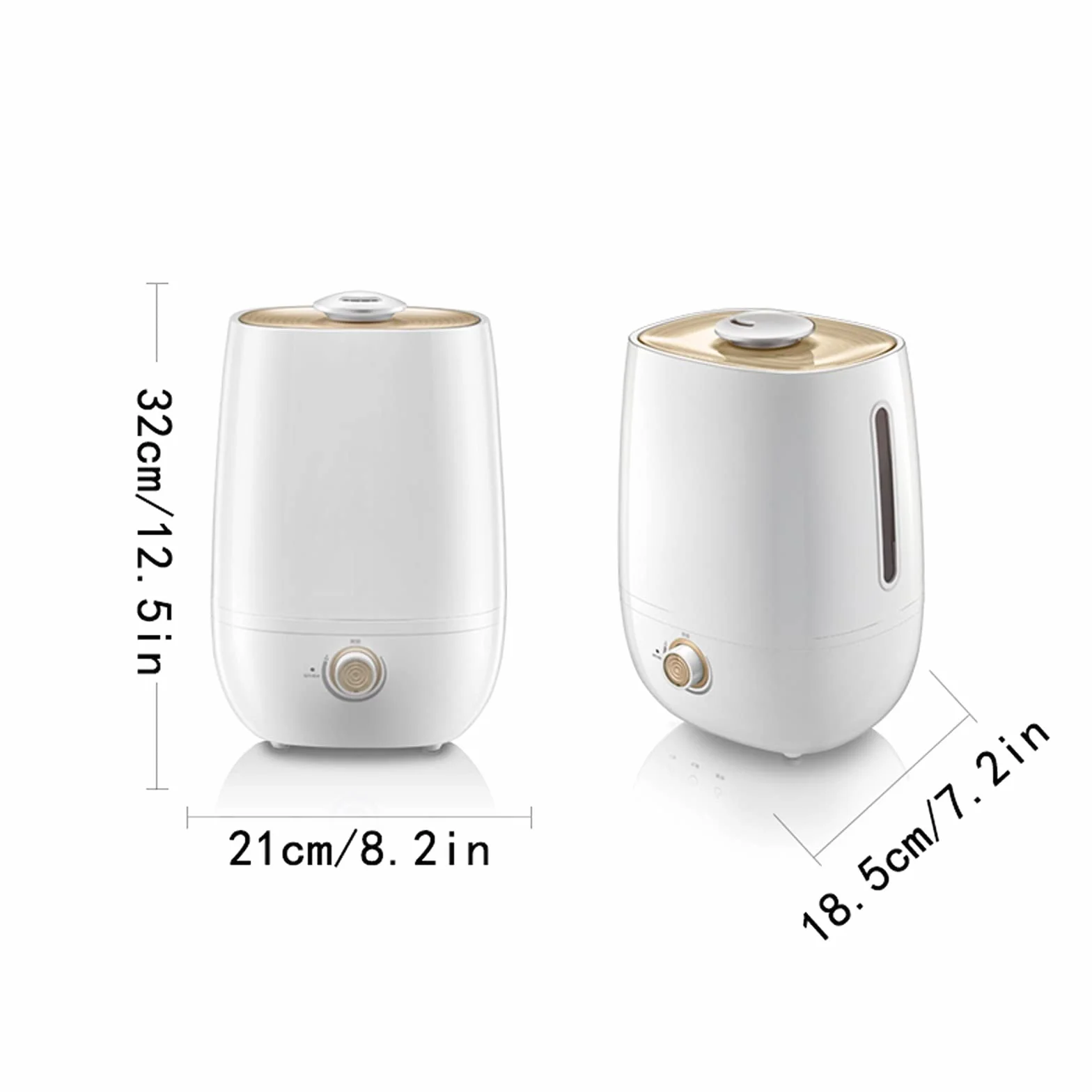 SUNESA Humidificador Ultrasónico Humidificador de Niebla Fresca ultrasónica: la Unidad Premium dure tohours con un Funcionamiento con susis silenciosos, Apagado automático Humidificador de Aire