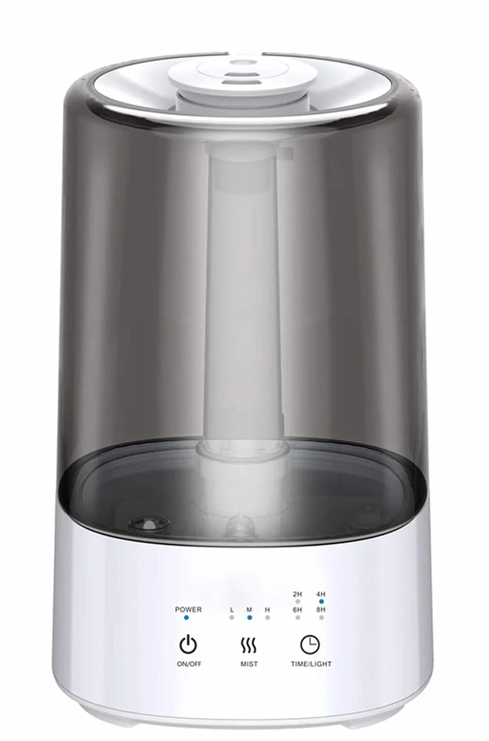 ZKHD Humidificador 3.5L, Niebla fría, humidificador ultrasónico, difusor de Aroma, humidificador de Aire, Relleno Superior, Apagado automático, Salida Ajustable