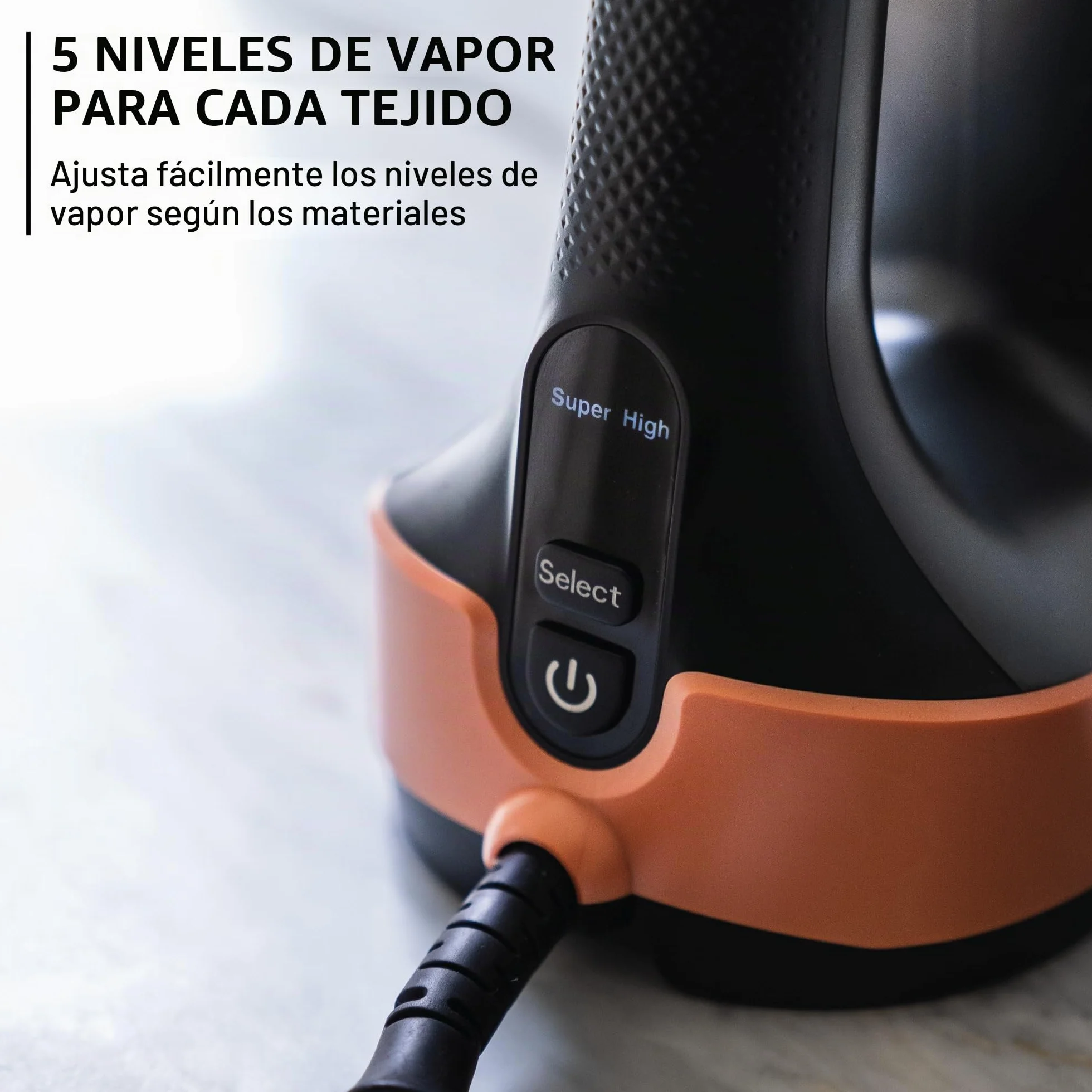 Rowenta, vaporizador de ropa, Pure Force 3 en 1, capacidad de 7 onzas, plancha vertical, planchado horizontal, removedor de pelusas, ligero, apagado automático, DR8855U1