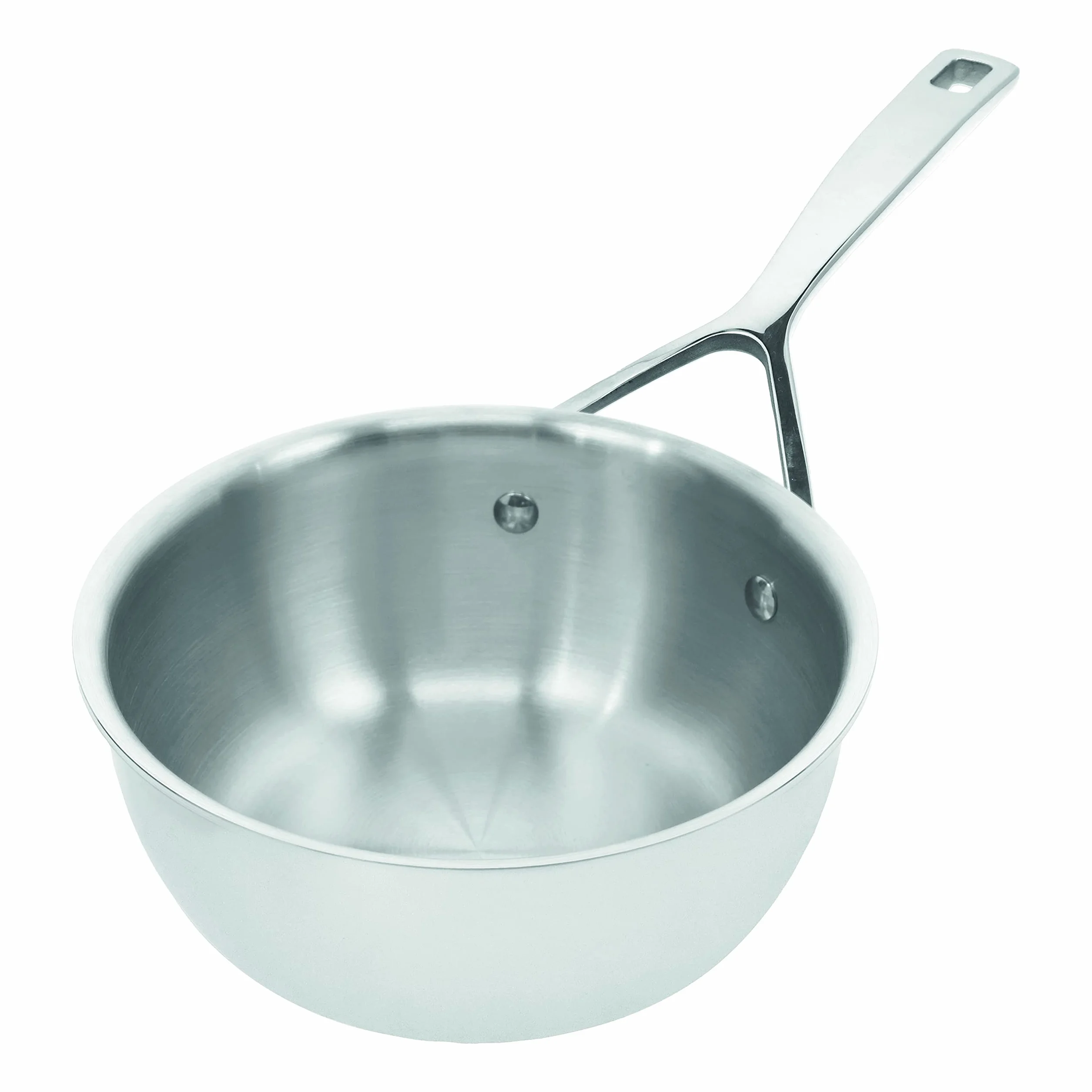 Demeyere sartén de inducción Essential 5 - Sartén Inox para el horno - Salteadora cónica en acero inoxidable con 5 capas - 30 años de garantía de calidad - Ø 18 cm