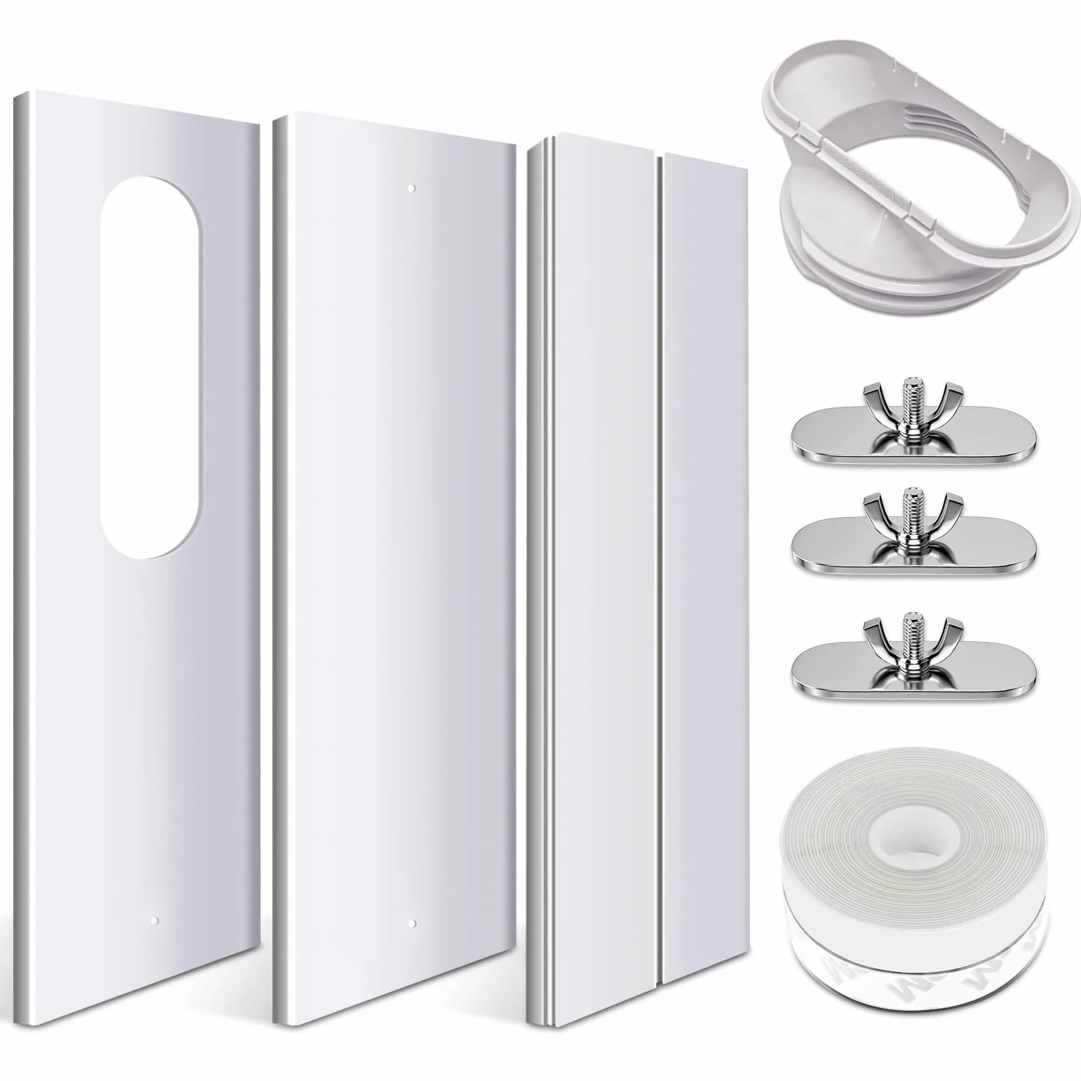 RUIZHI Kit de deslizamiento de ventana ajustable placa aire acondicionado portátil 13cm