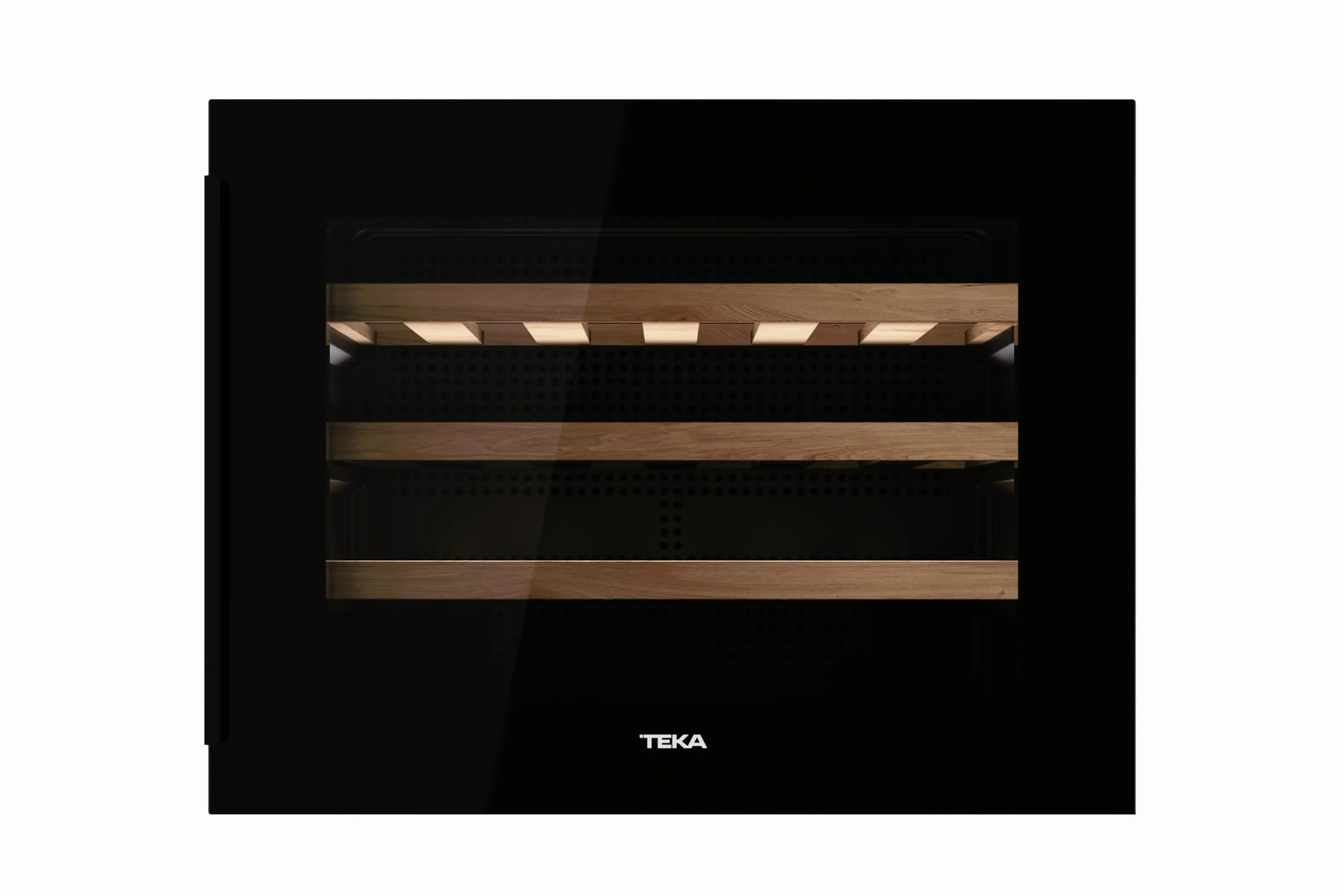 Teka - Vinoteca - Enfriador de vinos empotrable con capacidad para 24 botellas y control de temperatura ajustable - Modelo Sommelier RVI 10024 GBK
