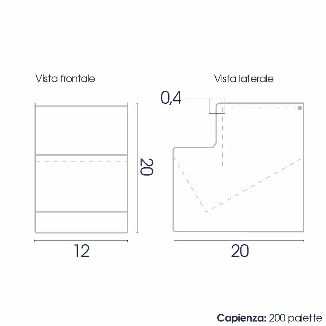 Danieli Store - Contenedor de Acrílico para Mostrador - Expositor Transparente para caramelos, cucharas y paletas para helados, porta té, caramelos masticables y dulces a granel