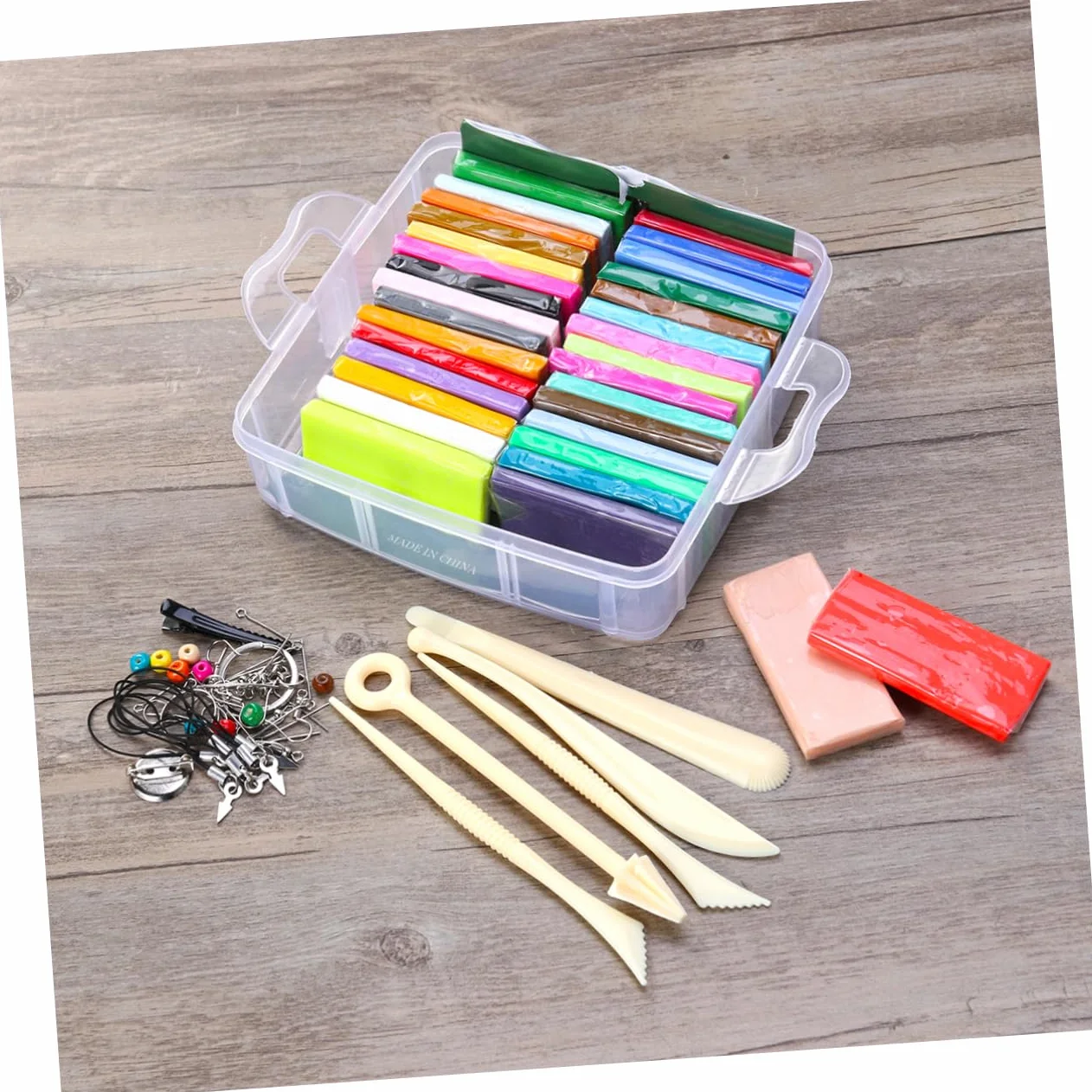 STOBOK Herramientas para Arcilla Blanda Colores Kit de Arcilla Polimérica para Hornear para Actividades de Modelado Creativo Casa