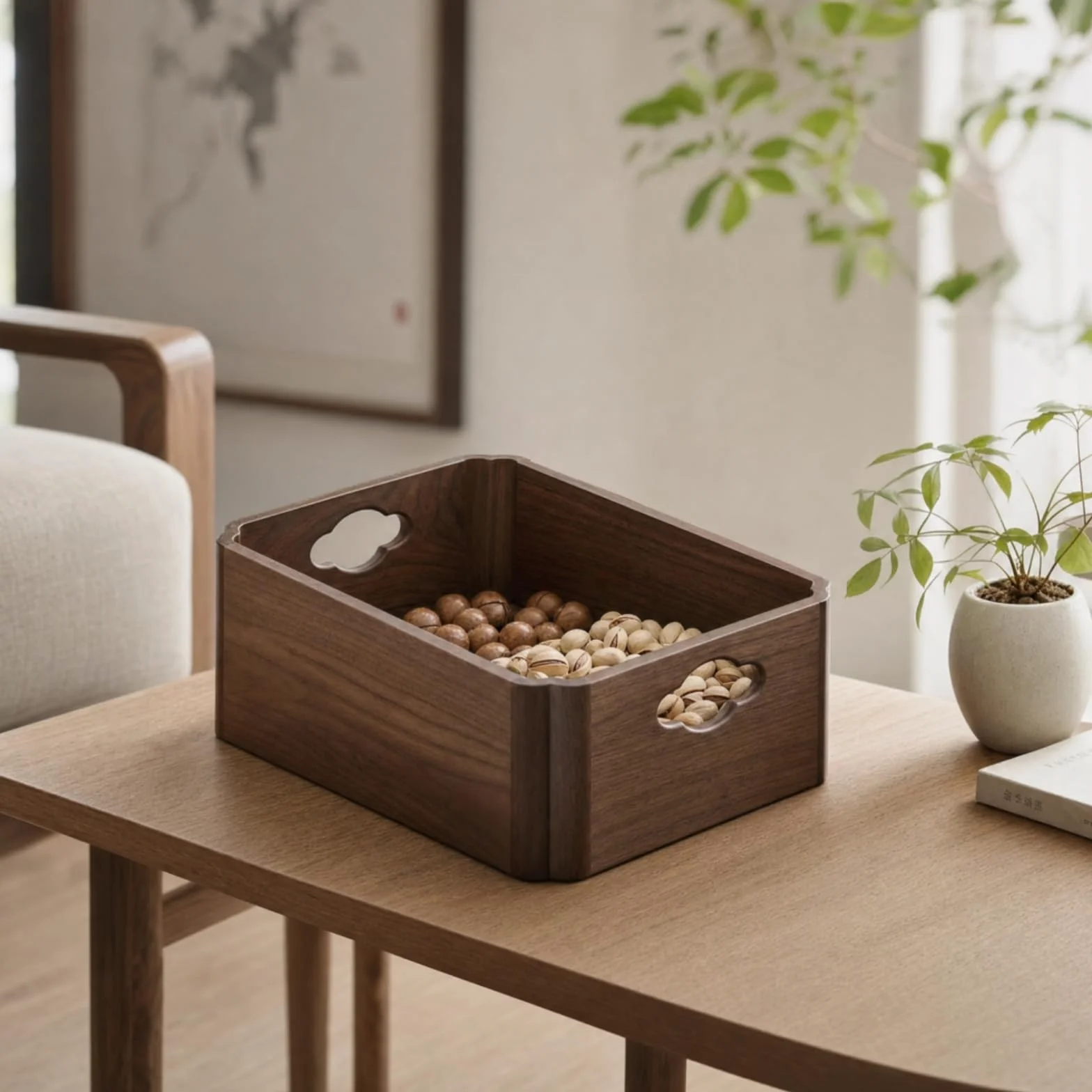 Estante Maciza Rústico Estante Mesa Mueble para Aficionados l Té