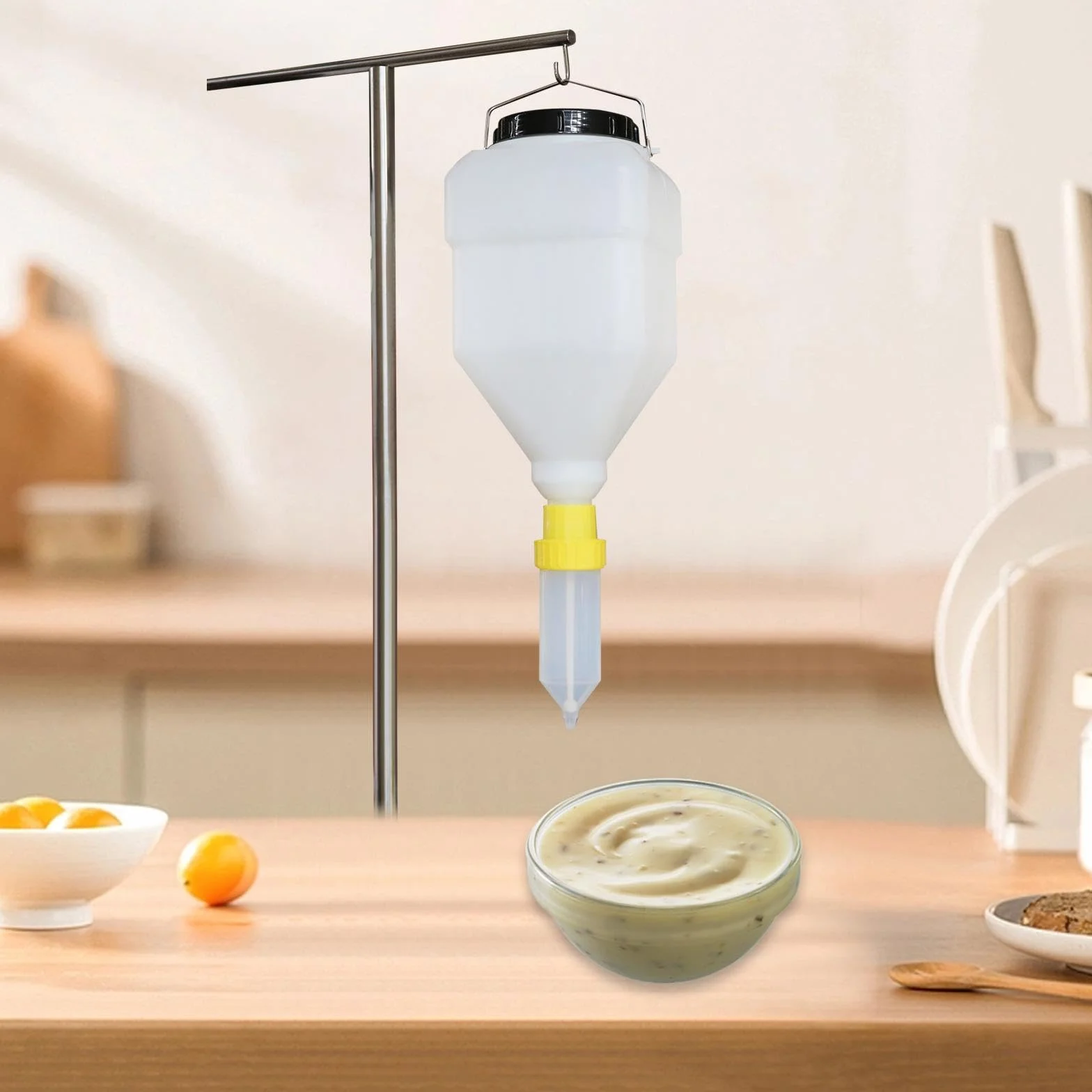 Dispensador de Salsa Colgante, for Cocina, Barbacoa al Aire Libre, Asar y cocinar, Botella exprimible fácil de Usar for Salsas, aderezos y condimentos