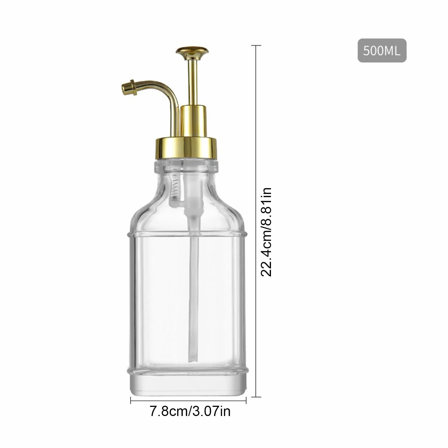 Dispensador de de, para cafés y Tiendas de café, Botella de Salsa | Transparente para Salsa de Ketchup jabón de Manos Cocina Mesa Postre Cocineros casa Baristas Bar Club