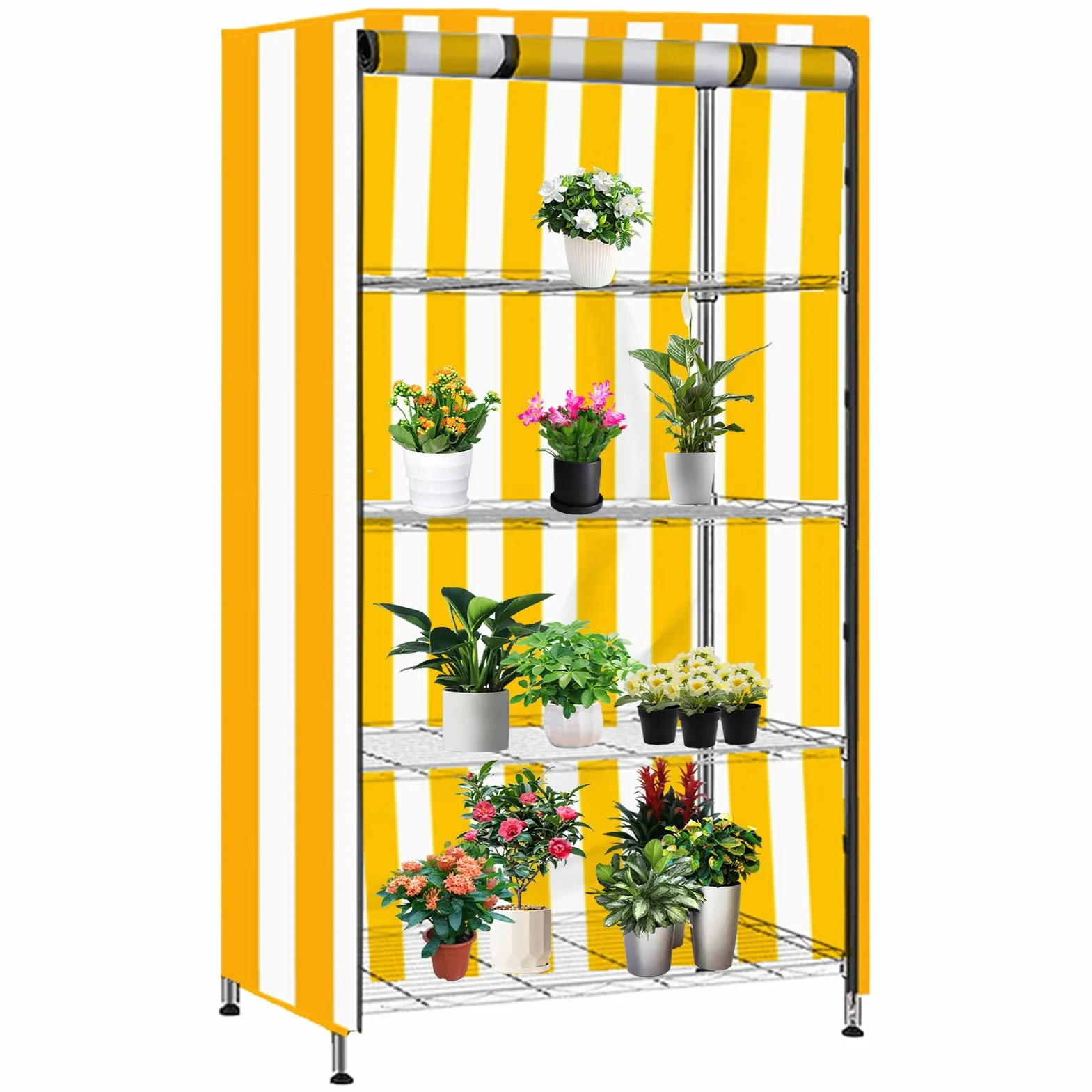 Genérico Cubierta para Estantes | Cubierta Protectora para Estanterías Metálicas | Funda Impermeable 210D Antipolvo para Armario Garaje Interior Exterior Despensa Cocina Organización