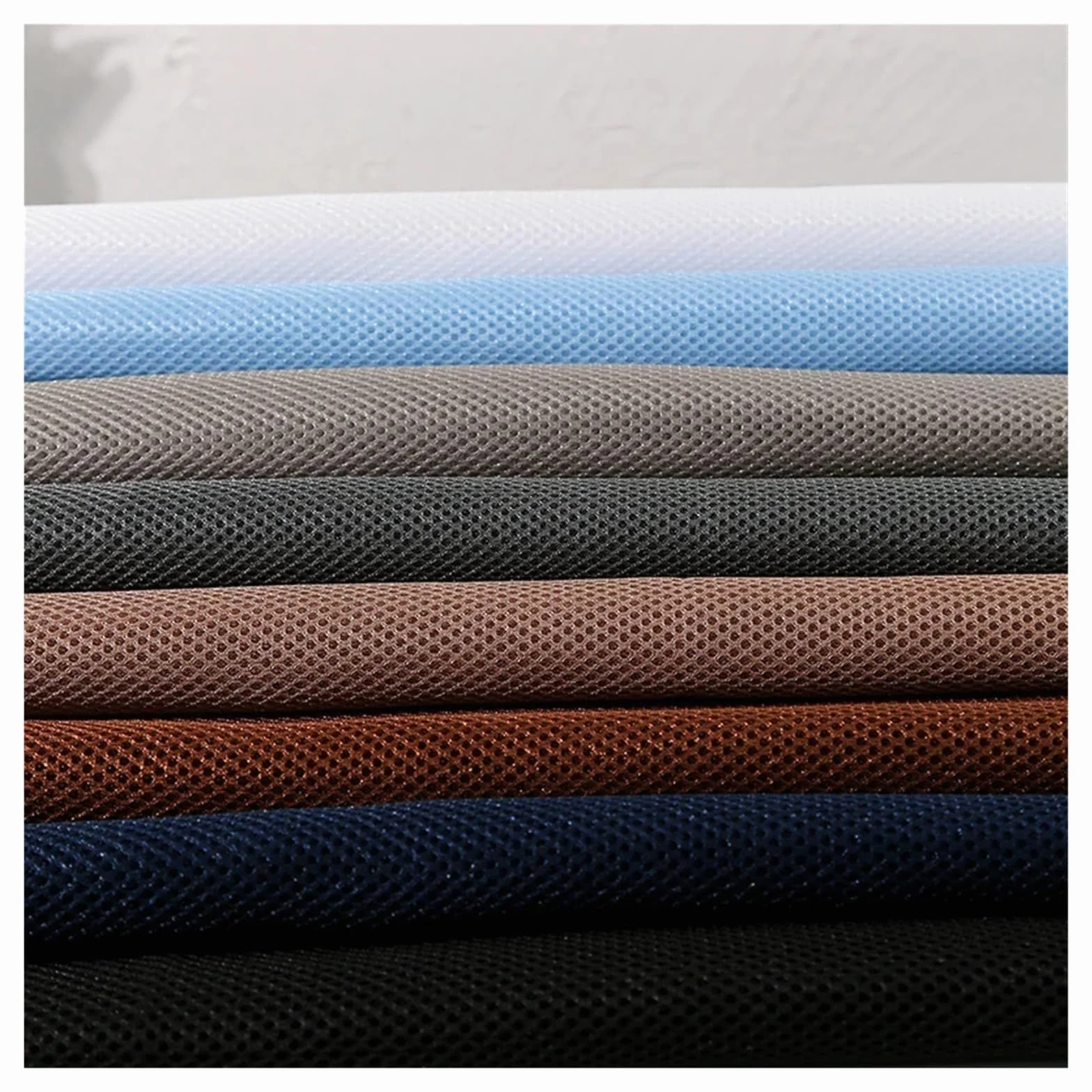 Tejido de malla 3D de 100/200/300 cm x 160 cm – Tela de tela transpirable de color sólido para barbacoas de altavoz, mochila y proyectos de muebles (14 caqui, 160 cm W x 300 cm L)