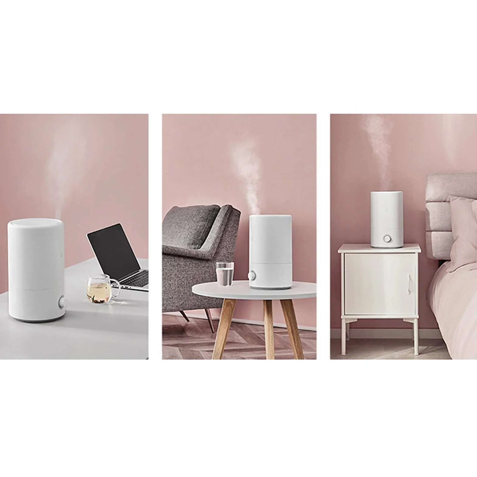 purificador de aire y humidificador Humidificadores ultrasónicos tranquilos for dormitorio y habitación grande, apagado automático, humidificadores for bebés Nursery y toda la casa filtro humidificado