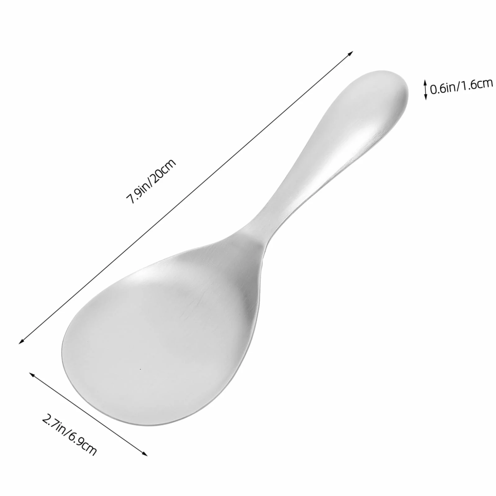 Hemobllo Cucharas Para Servir Arroz Antiadherentes, 2 Unidades De Acero Inoxidable, Ideales Para Familias y Eventos, Utensilios Prácticos Para Cocina
