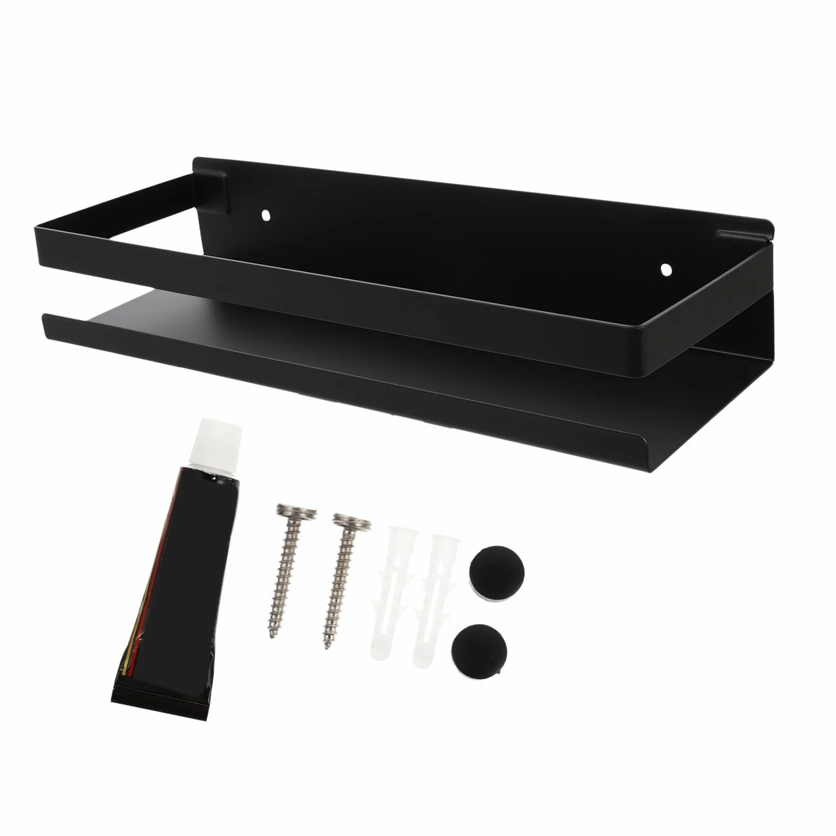 Cabilock Estante Flotante de Ducha Organizador de Almacenamiento de Baño para Champú Acondicionador Estante de Acero Inoxidable Montado en La Pared Estantes
