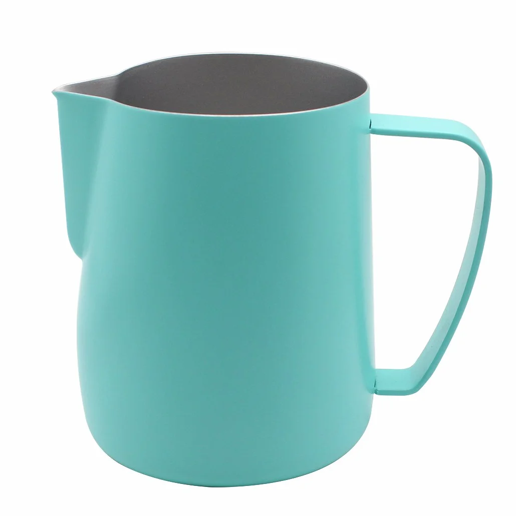 Frothing Pitcher Jug 600 ml Azul para Café, Latte y Espuma de Leche