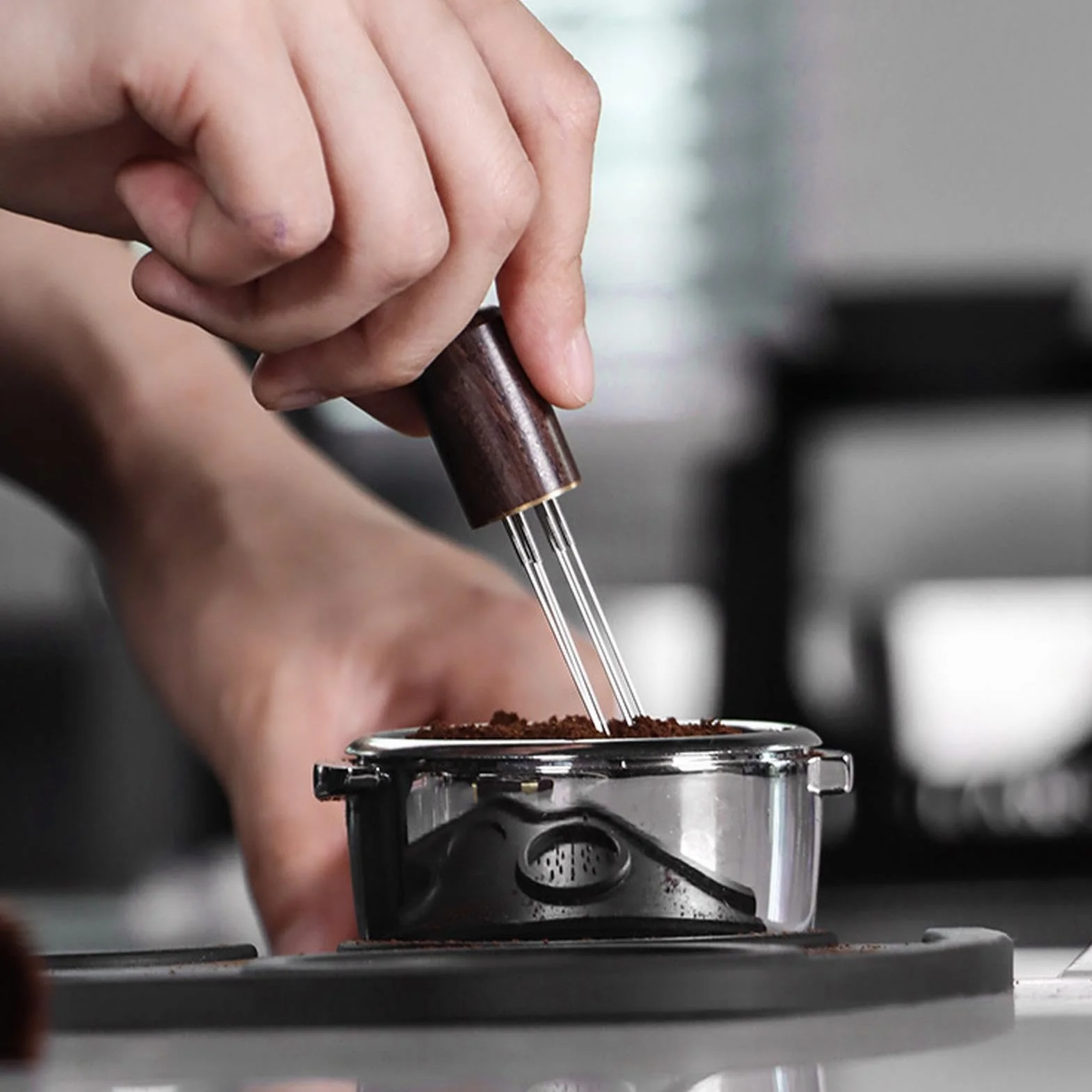 Juego De Apisonado De Café Herramienta Universal Ergonómica Antideslizante | Set De Accesorios De Tamper Para Café para hogar estudio barra mostrador tienda oficina y cafetería