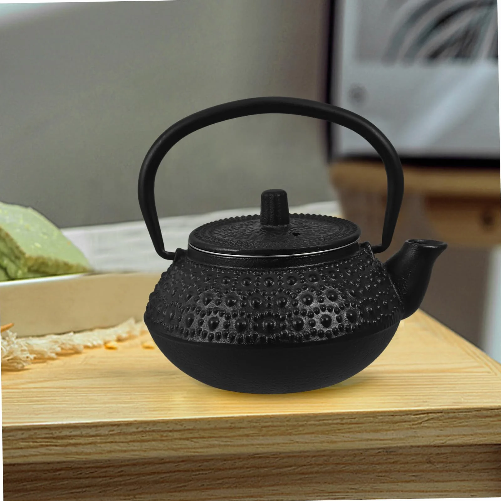 Cabilock Tetera De Hierro Con Infusor De Té Para Estufa Capacidad Para Preparar Té Suelto o Café Casa o Cocina