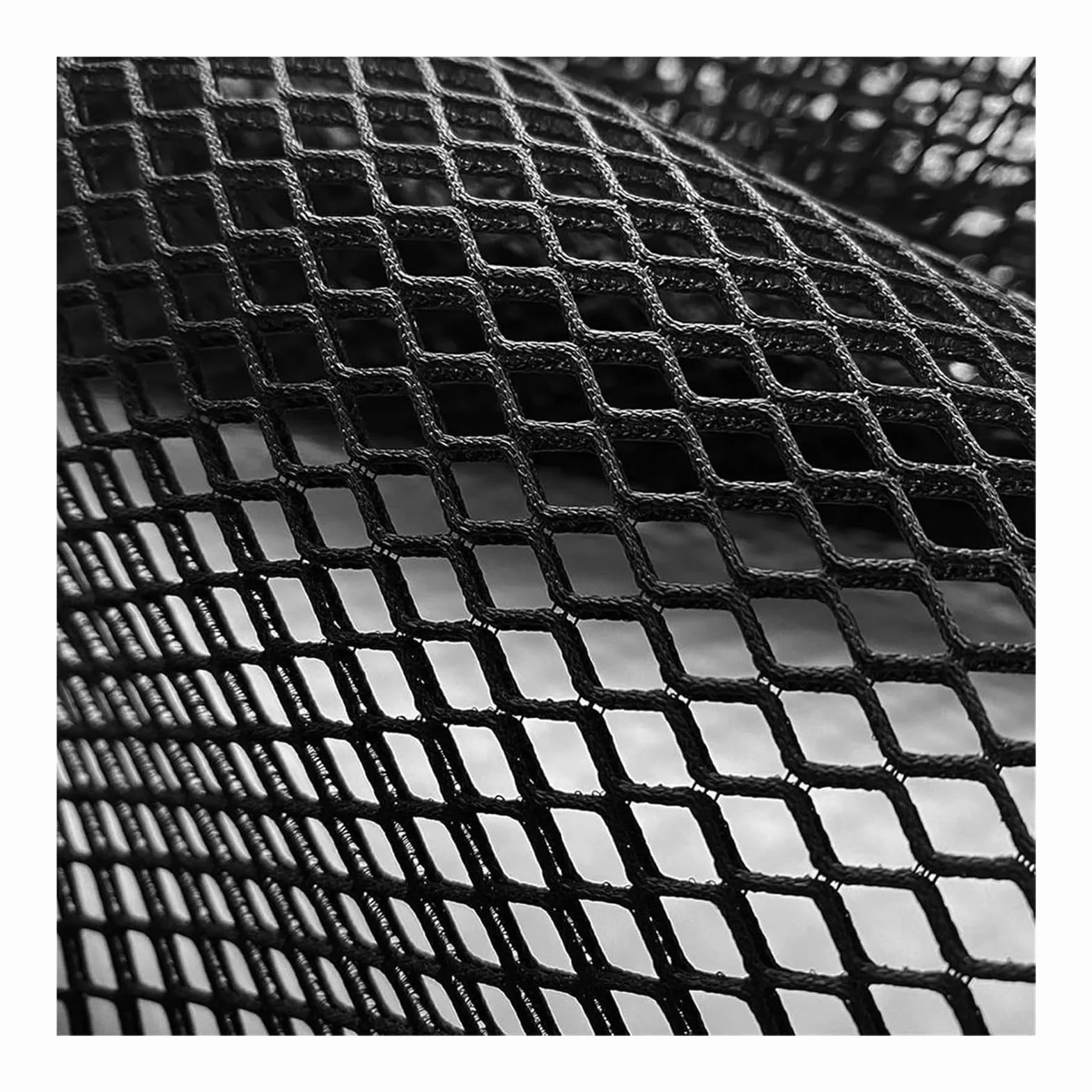 Tejido de malla para costura, Tela de malla capa aire 3D rejilla poliéster, 1 yarda, 140cm, blanca, negra for coser(Black,90cmx140cm)