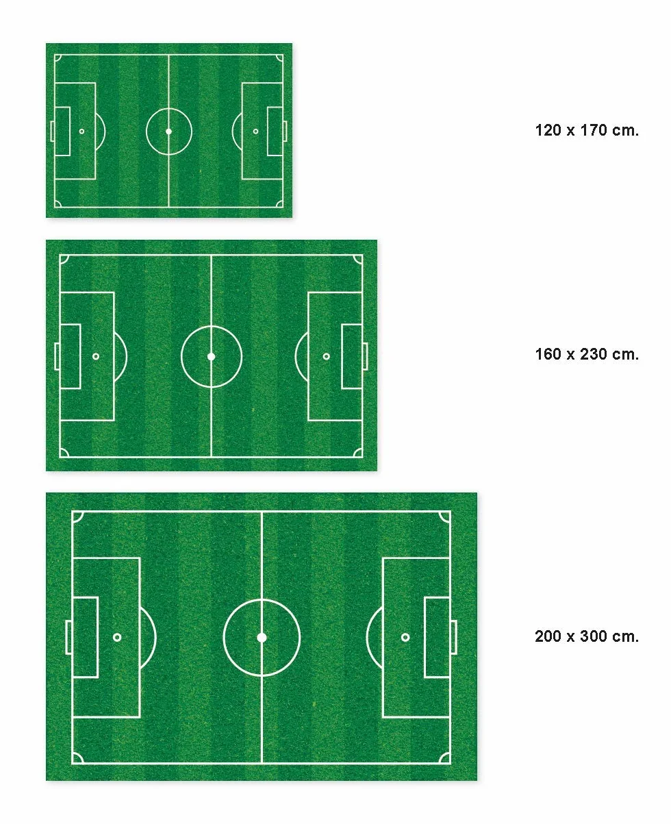Panorama Alfombra Vinílica - Modelo Campo de Fútbol 300x200 cm - Varios tamaños - Decoración Hogar, Cocina y Salón