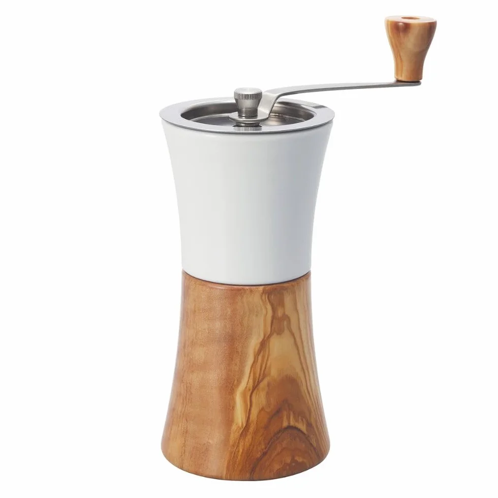 HARIO Molinillo de café de oliva, cerámica/madera