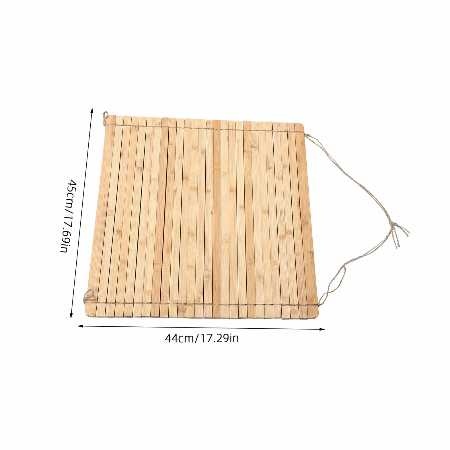 Escurridor de platos de bambú sobre el fregadero, escurridor de cocina plegable para platos, cuencos y tazas, estante extraíble que ahorra espacio y tapete de secado de verduras, 45 x 44 cm
