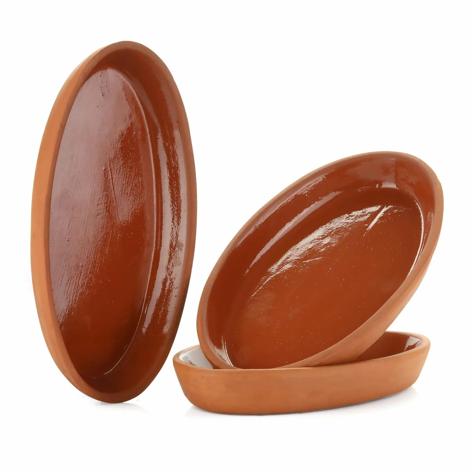 Areste Olla de arcilla para cocinar, cuenco de sopa de terracota de primera calidad, olla de arcilla versátil para deliciosas comidas caseras (paquete de 2)