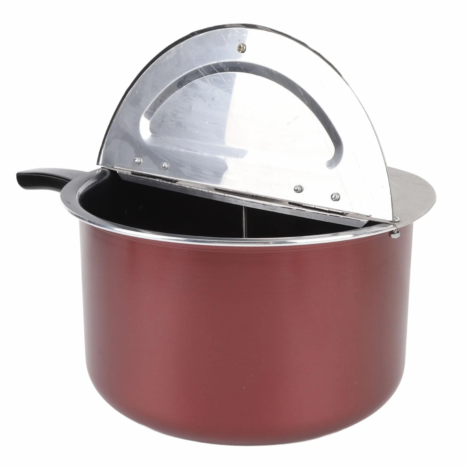 Haofy Máquina para Hacer Palomitas de Maíz Manual, Estufa de Gas Compacta, Palomitas de Maíz, Ideal para Noches de Cine, Acero Inoxidable