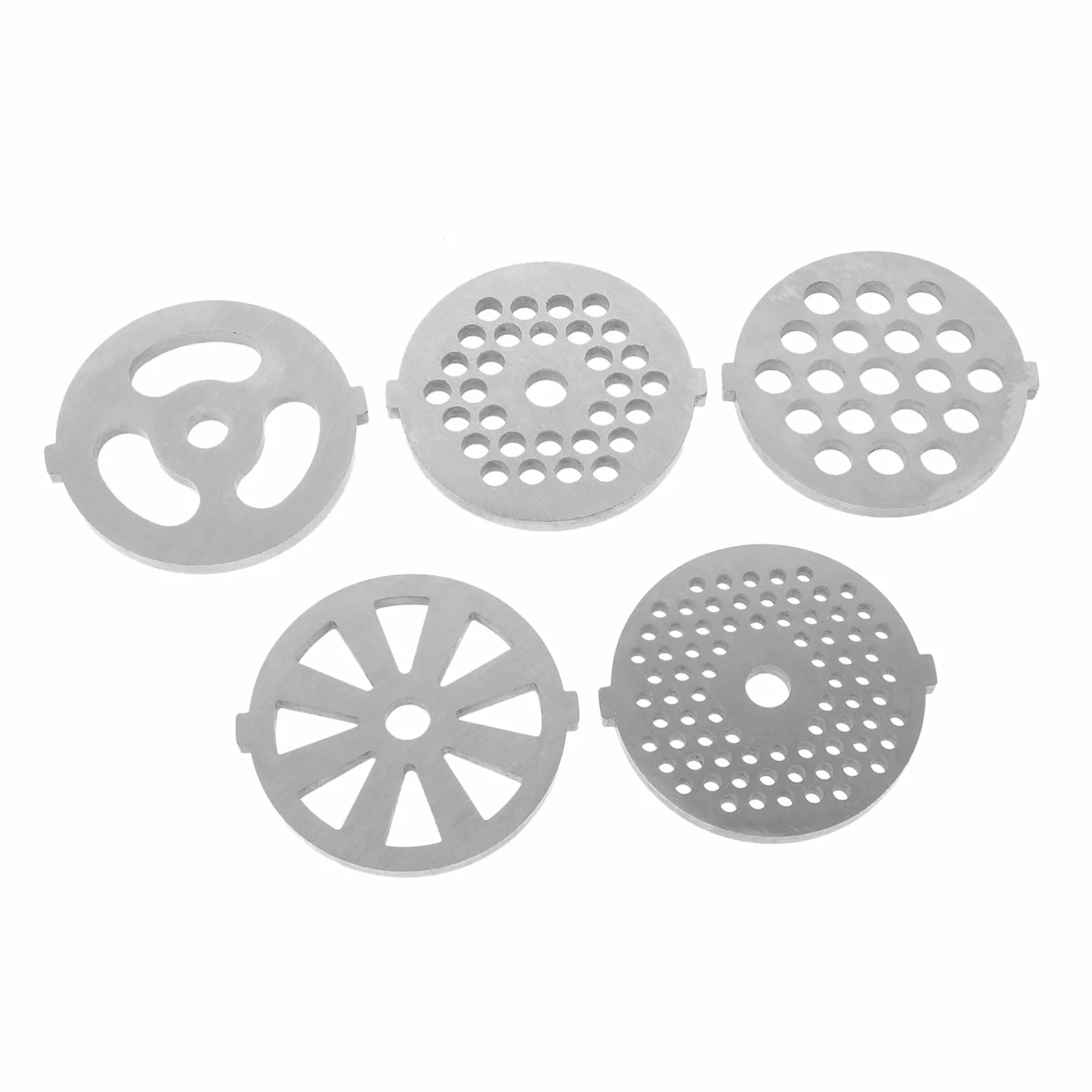 Cabilock 8 Piezas Accesorios para picadora de carne partes de la cortadora de carne pieza de repuesto para picadora de carne cuchillas metalicas para picar carne licuadora