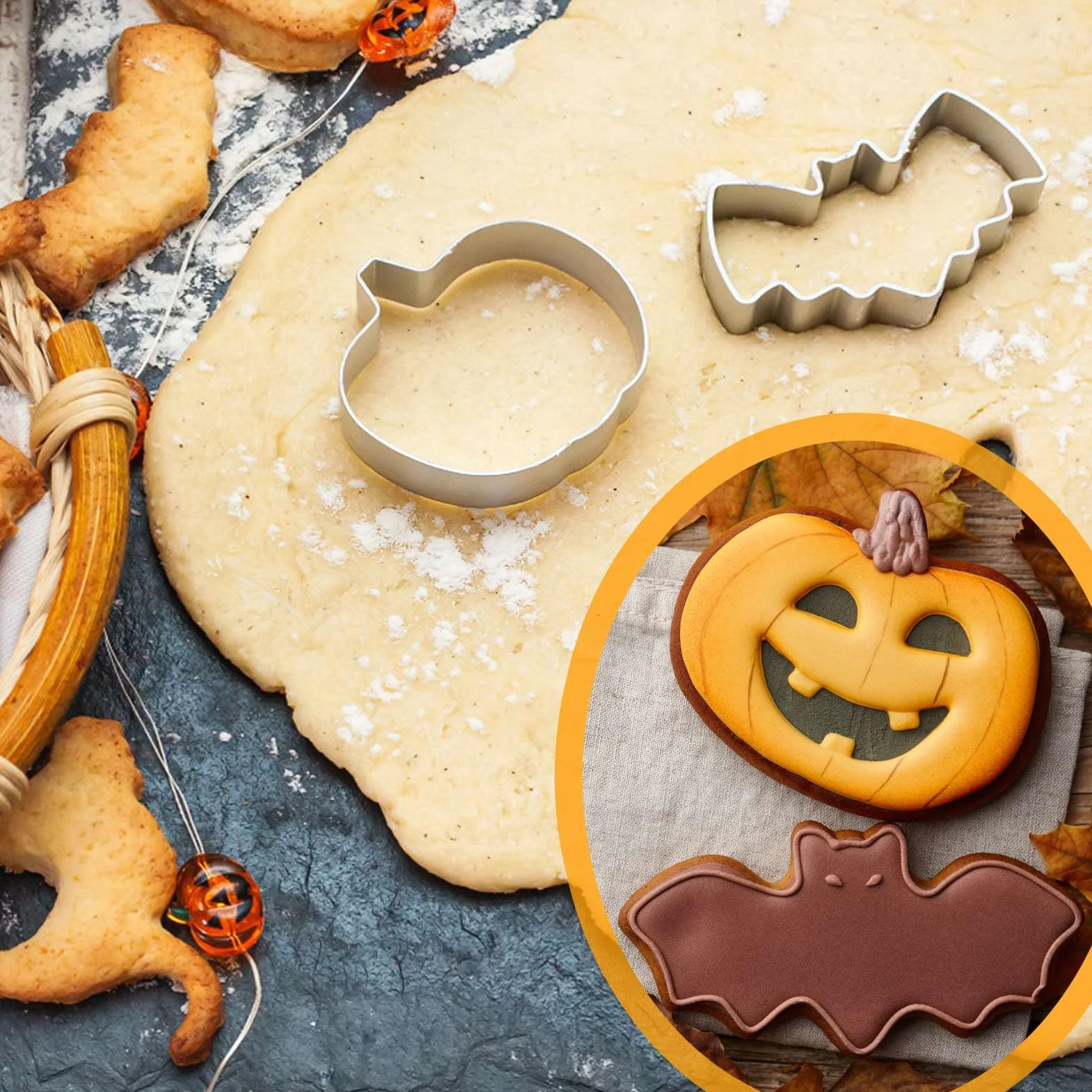 Kit de Tallado de Calabaza Halloween 13 Piezas Acero Inoxidable