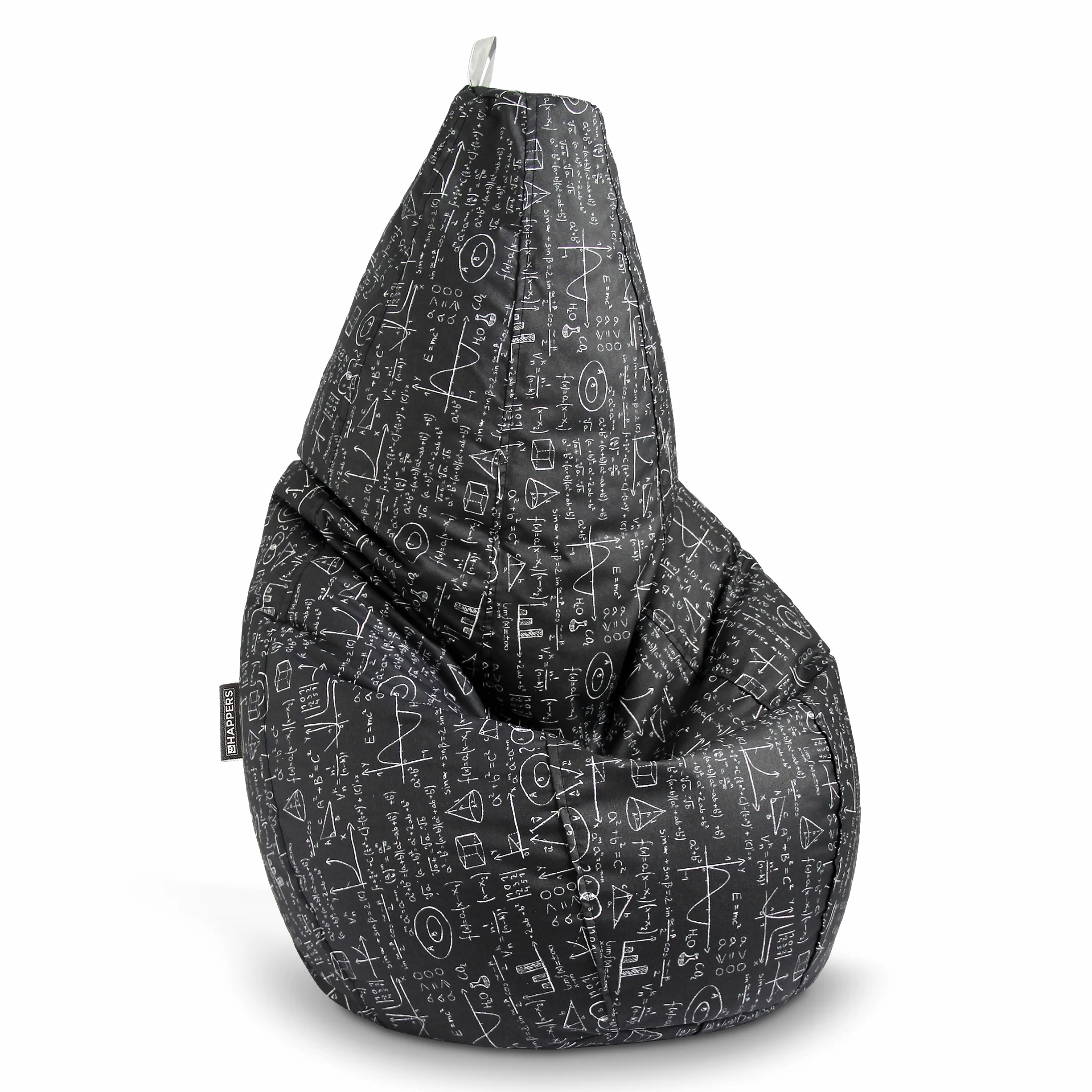 HAPPERS Puff Salón o Dormitorio Estampado School XL con Relleno Incluido