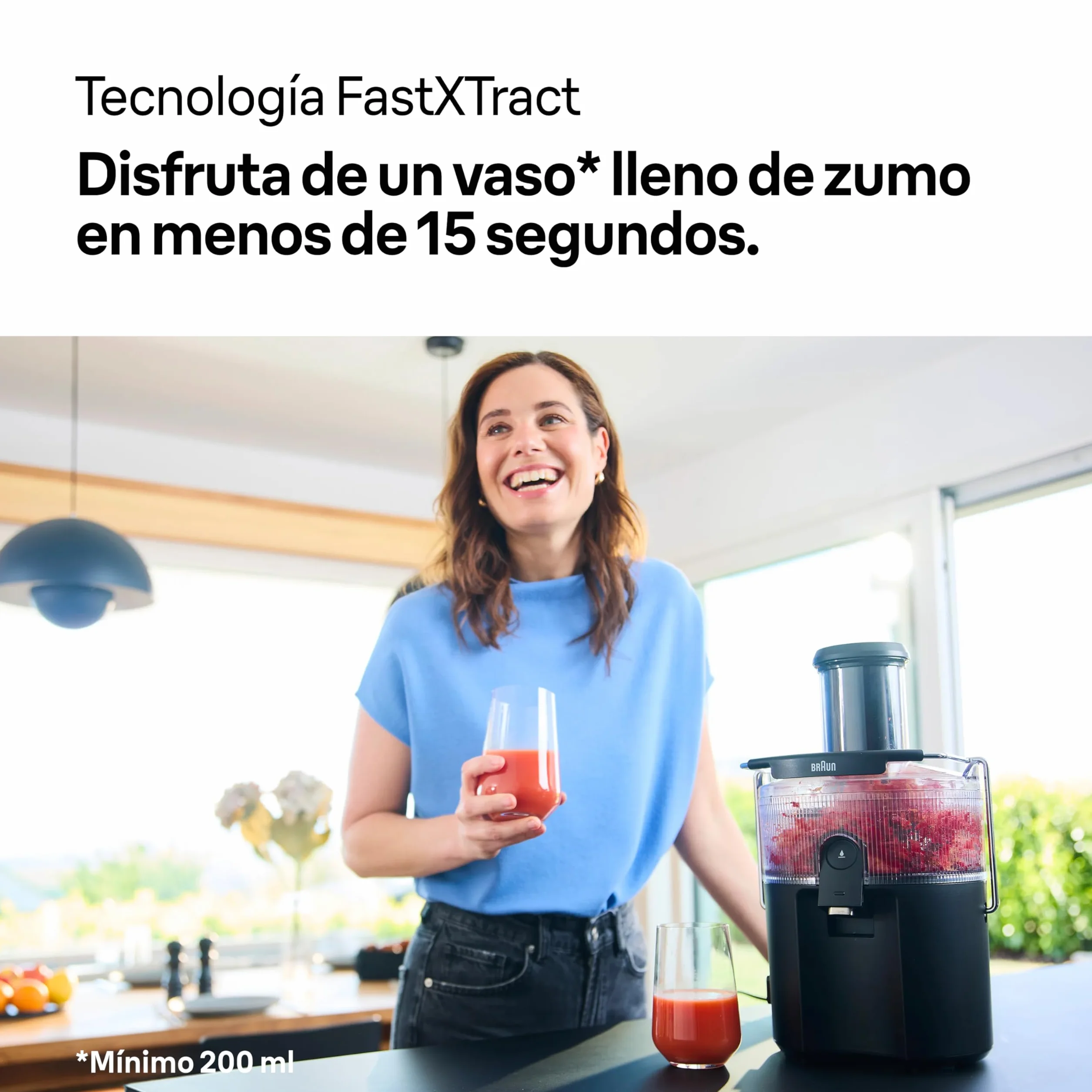 Braun MultiJuice 5 SJ5000 Licuadora Extractor 800 W Acero Inoxidable Negro
