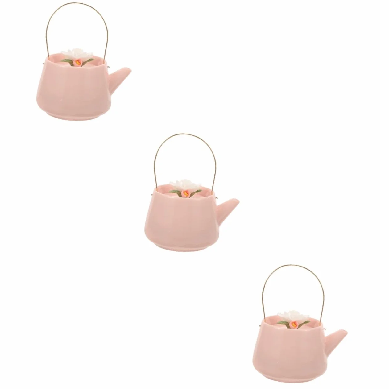 Gatuida 3piezas Tetera De Cerámica Vintage Diseño Floral Para Estufa Tetera De Kung Fu Para Aficionados y Principiantes Té