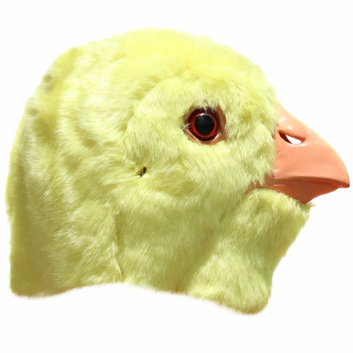 COLLBATH Gorro De Fiesta Peluche Diseño De Cabeza De Pollito Para Carnaval y Mascaradas Accesorio Divertido y Ligero Para Actividades Interiores y Exteriores