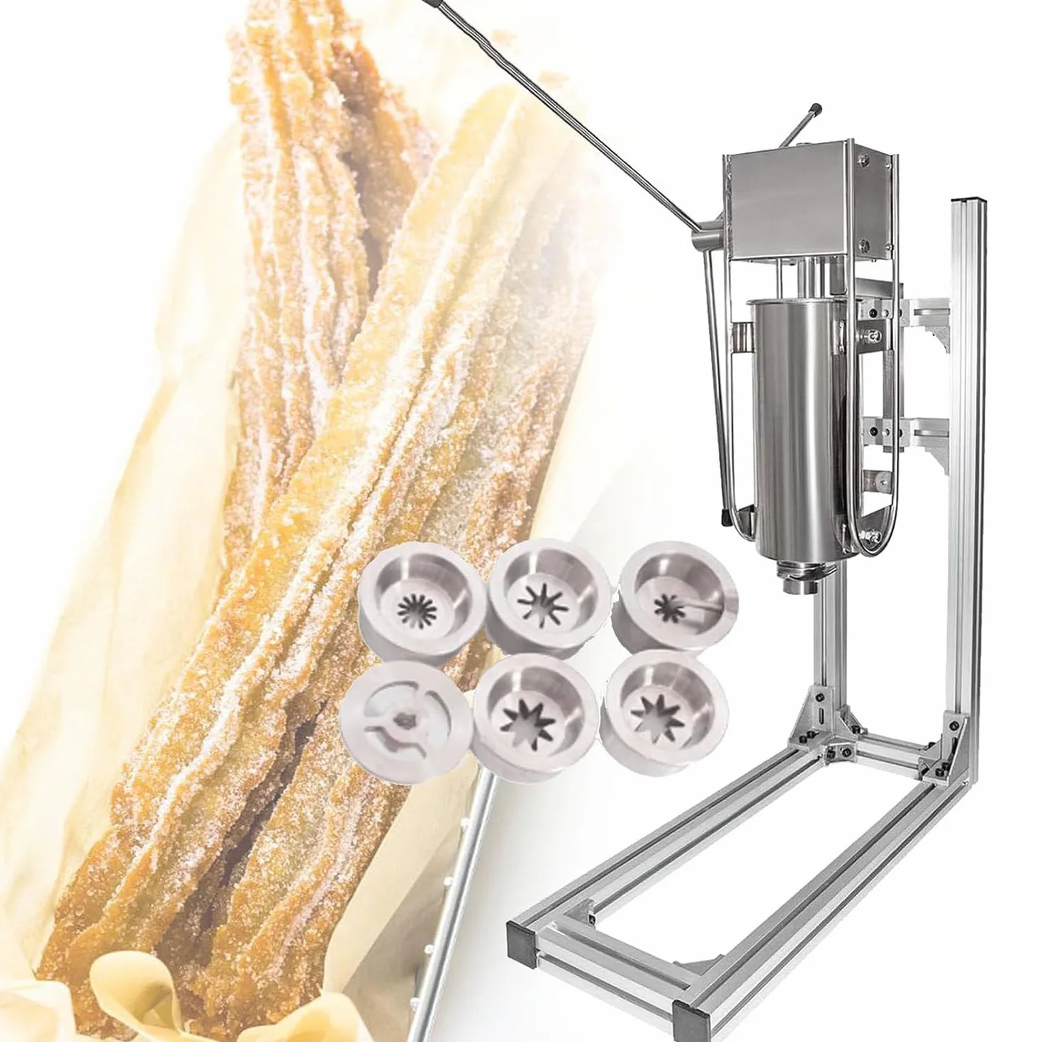 Máquina Comercial Eléctrica Para Hacer Churros Españoles, 3/5/7 L Máquina Automática Para Hacer Churros, Máquina Manual Para Hacer Donas, Máquina Para Hacer Churros De Alta Resistencia,7L