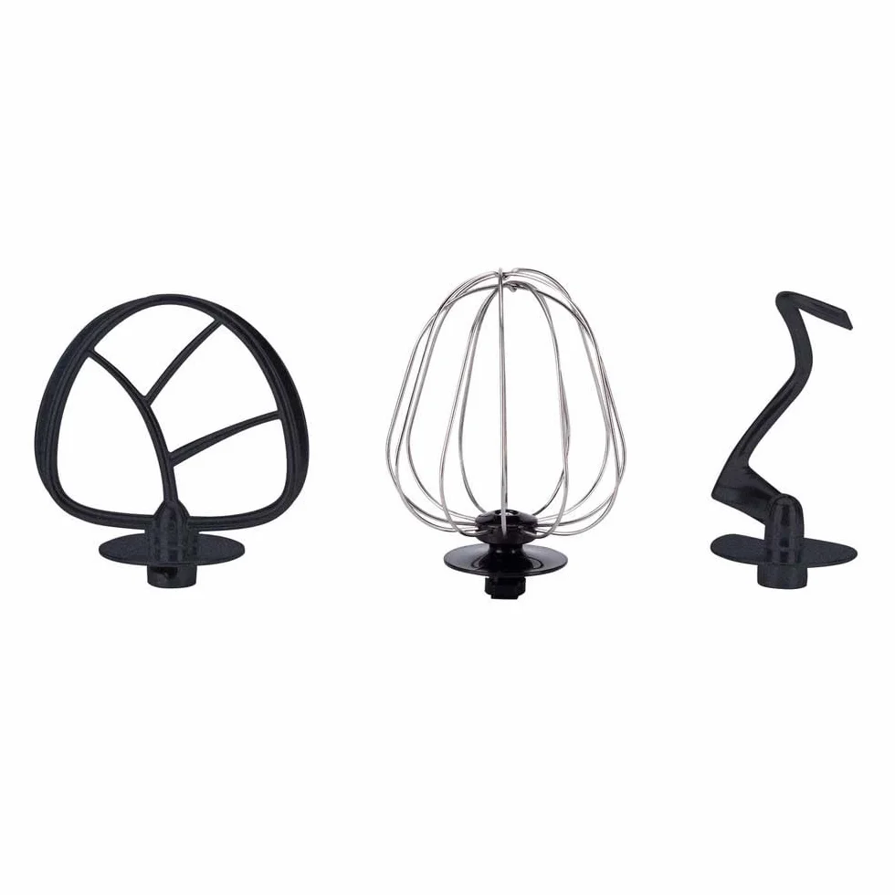 Jata JEMA1502 Batidora Amasadora Mezcladora con Bol de Acero Inoxidable de 5 L, 1200 W, 6 velocidades + PULSE, Base Giratoria, Tapa antisalpicaduras, Incluye accesorios