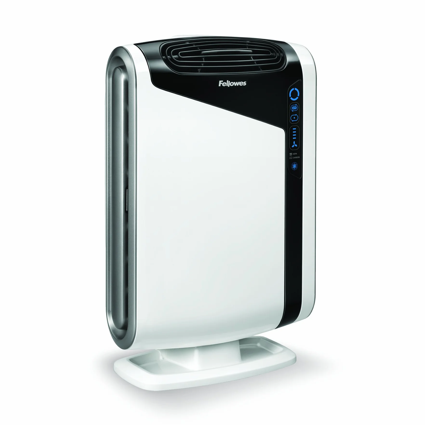 Fellowes Purificador de Aire AeraMax DX95, Sistema de Purificación en 4 Etapas con Filtro HEPA y Carbono, Tecnología AeraSafe y Auto Smart, Ideal para Estancias de hasta 140m²