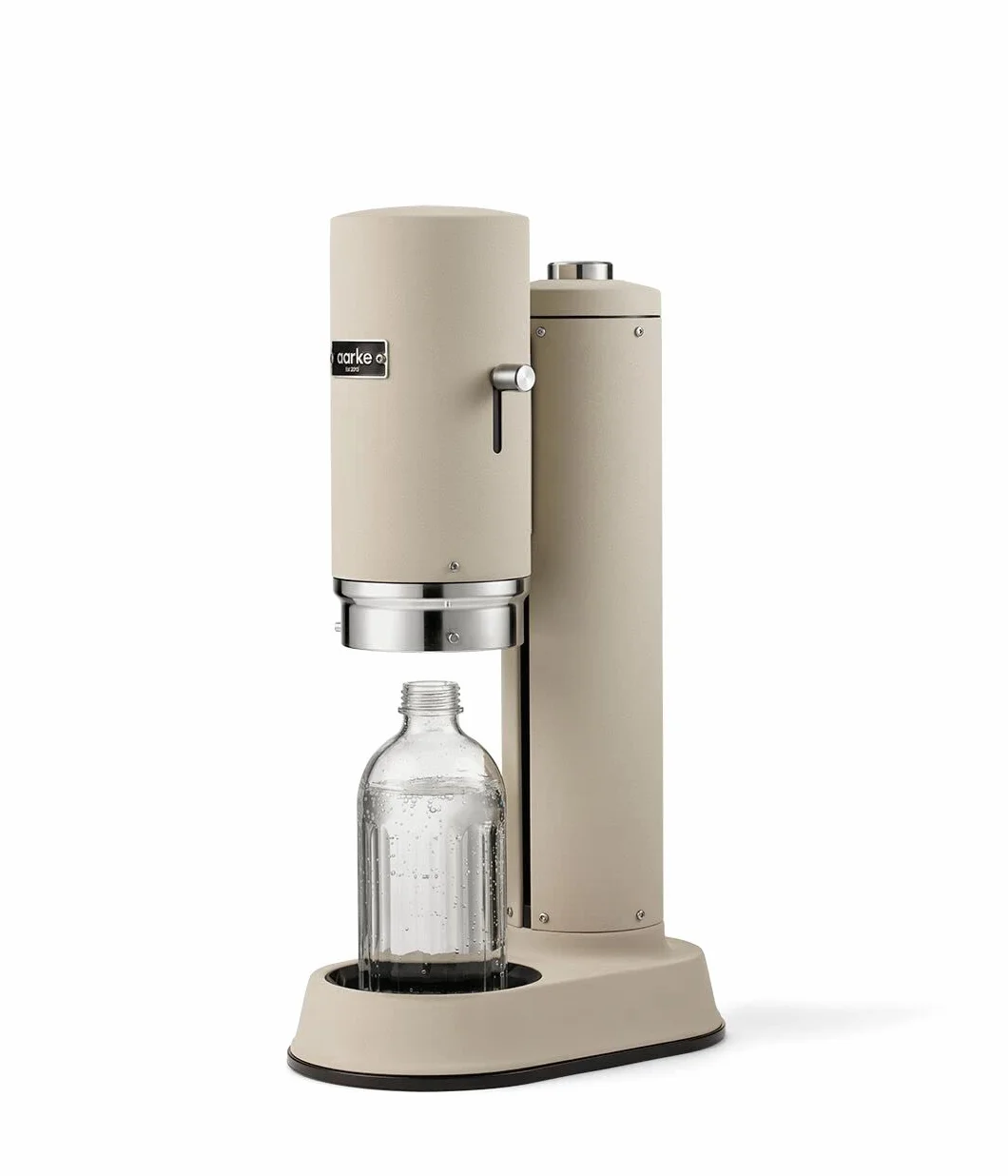 Aarke Carbonator Pro - Pulverizador de agua con botella de cristal, acabado en arena + cilindro de CO2 AARKE 60L, 100% renovable