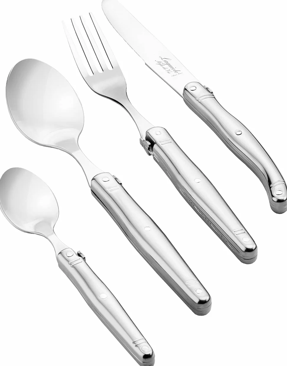 Laguiole Style de Vie Premium Line - Cubertería (24 piezas, acero inoxidable)
