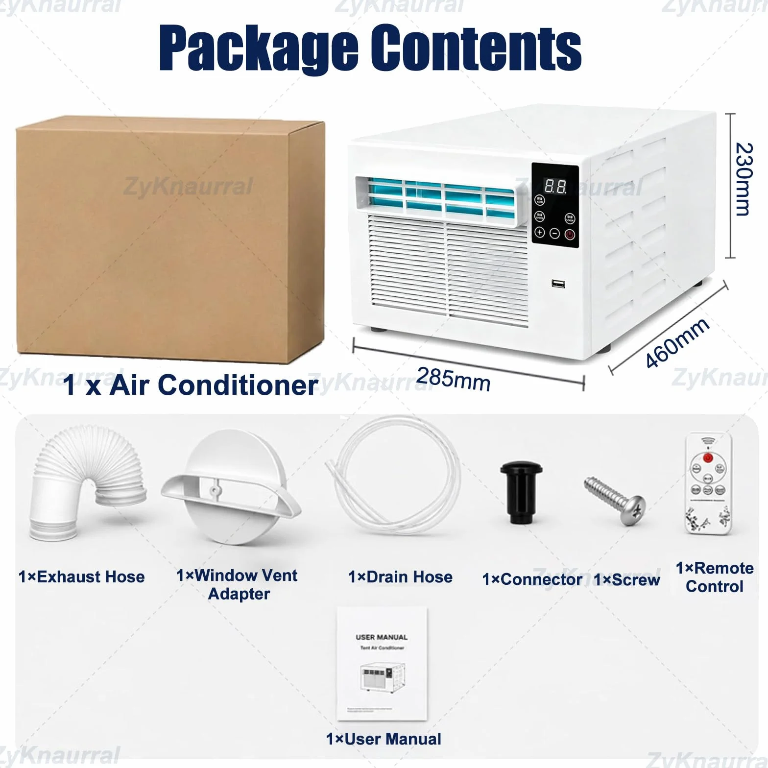 Combinado De Deshumidificador Y Aire Acondicionado Para Habitaciones Hasta 3-5 M², Unidad Aire Acondicionado Portátil, Mini Ventilador Móvil Silencioso Para El Dormitorio, Viviendas Alquiler
