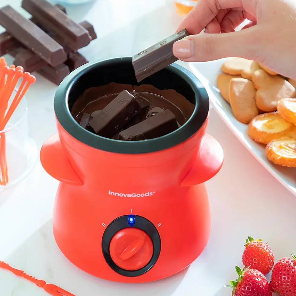InnovaGoods® Fonlat Fondue de Chocolate con Accesorios, Elegante para Hogar y Fiestas