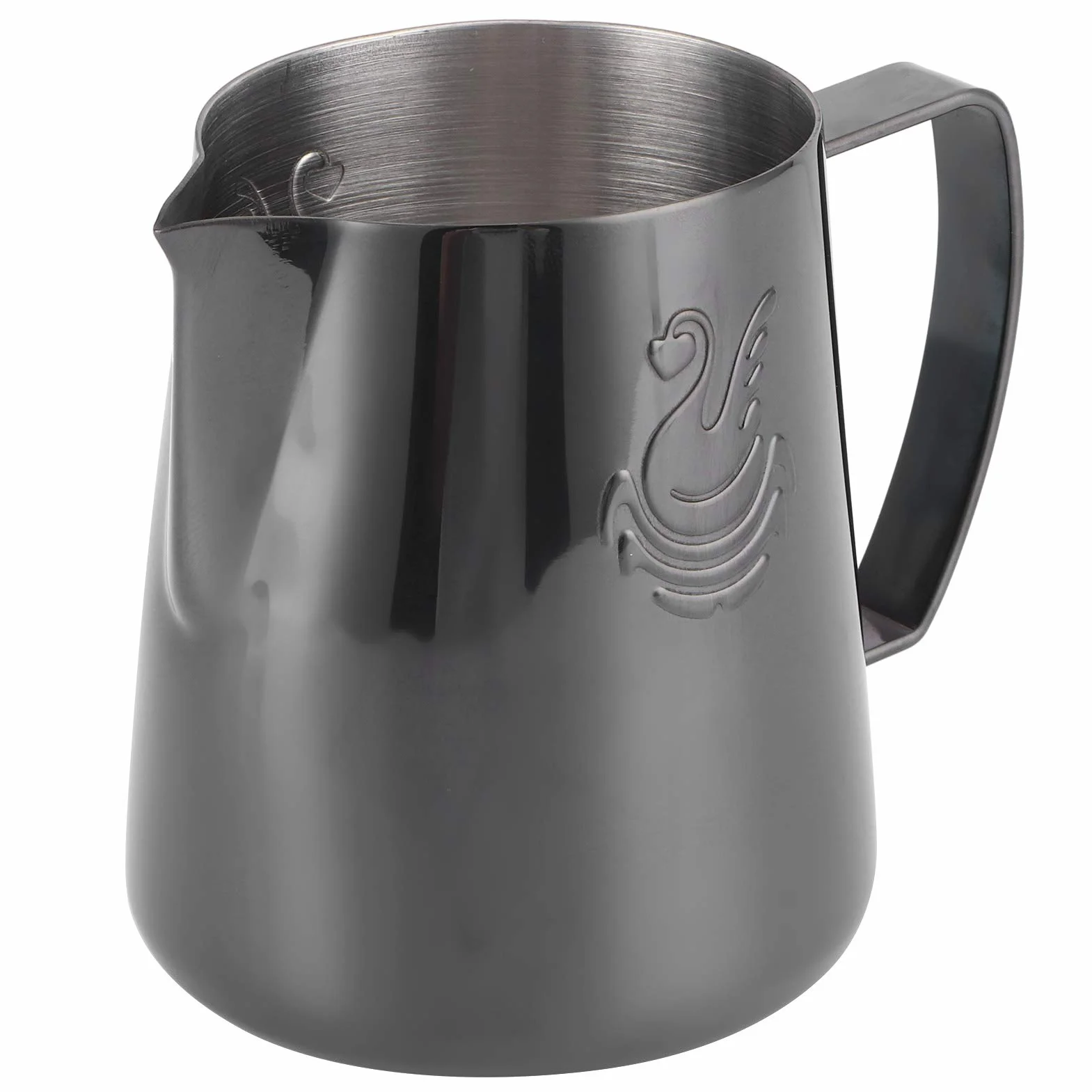 Jarra de espuma de leche de 400 ml, taza de leche de acero inoxidable, jarra, taza, taza para Barista Steam Cappuccino Latte Art