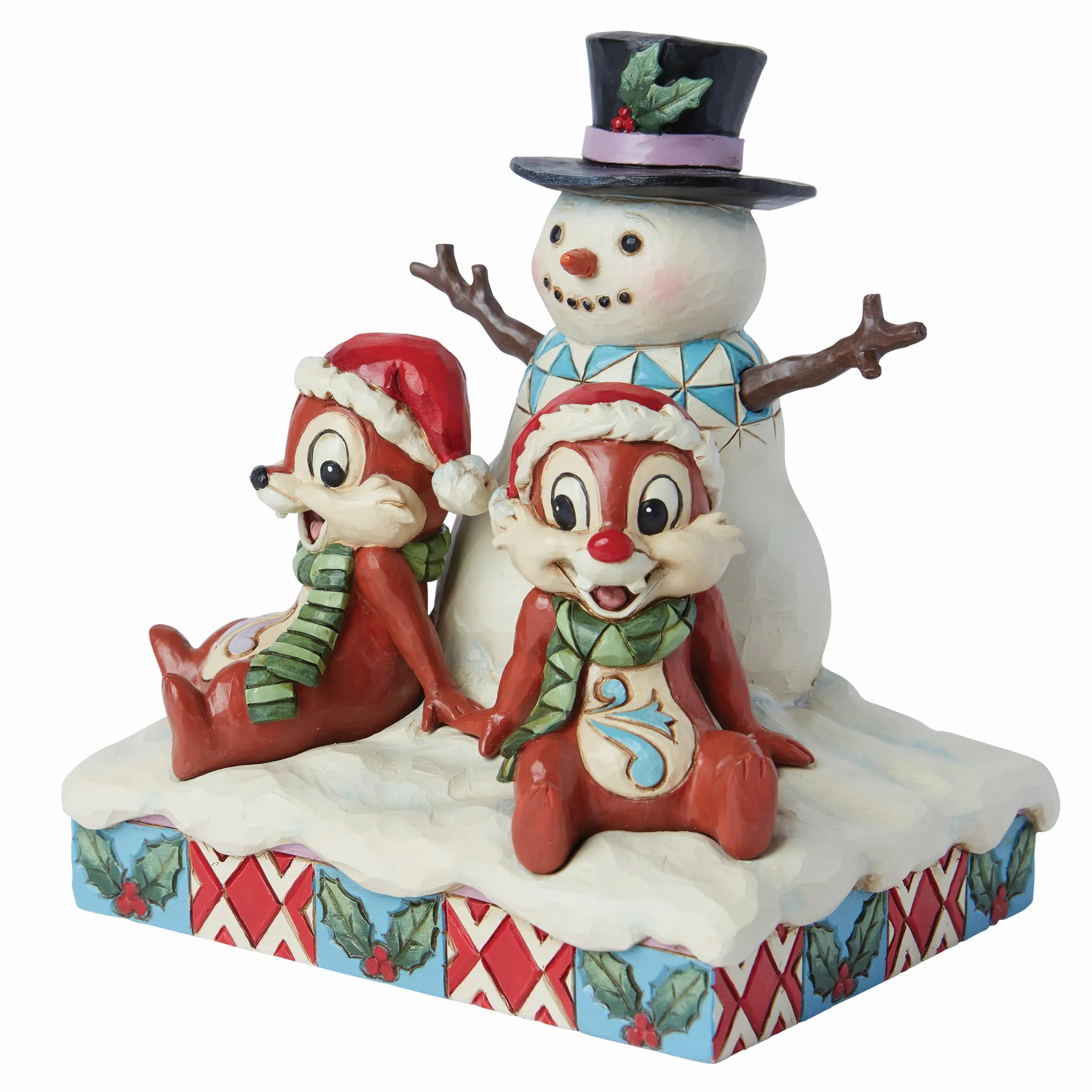 Enesco Jim Shore Chip & Dale Figura de muñeco de Nieve