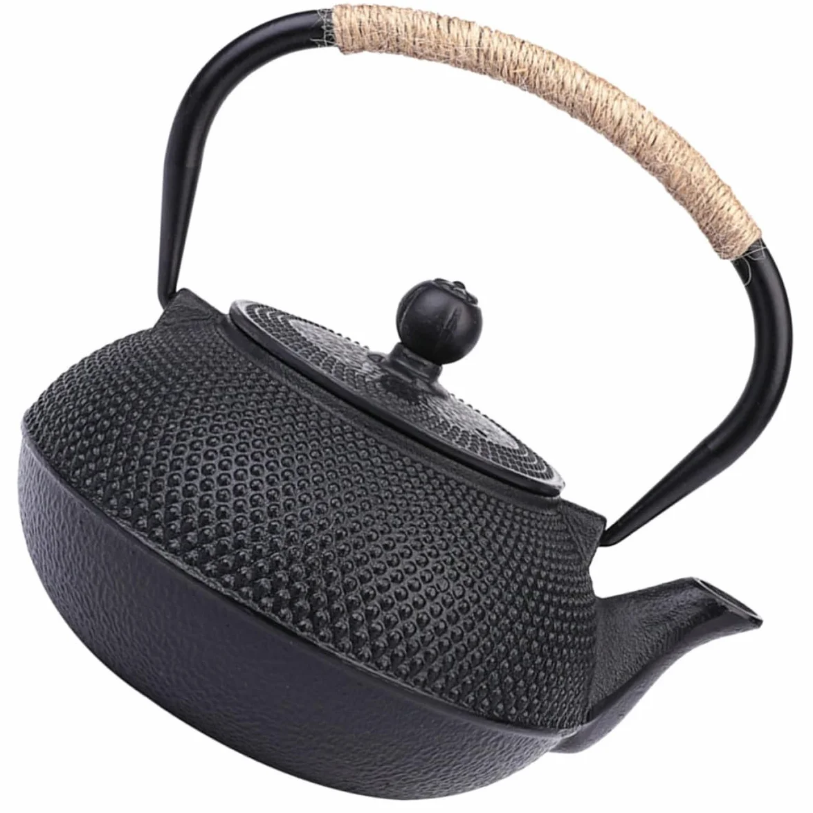 Garneck Tetera de Hierro Fundido Japonesa con Infusor Antiquemaduras Tetera Retro Práctica para Hogar Oficina y Salón de Té