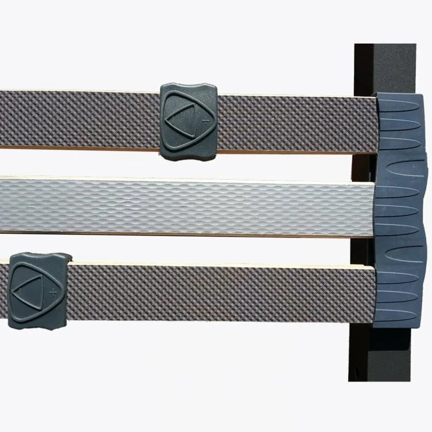 HOGAR24 ES - Somier Multiláminas con Reguladores Lumbares y Tacos Basculantes, 5 Patas Incluidas. Medida 135x190 cm