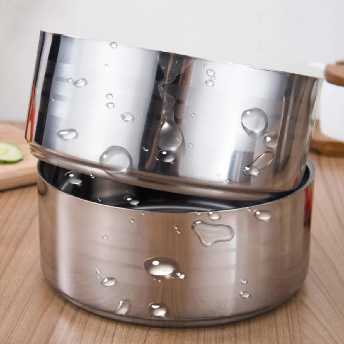 VILLCASE Fiambrera de Acero Inoxidable 4 Niveles, Caja de Almuerzo Térmica que Conserva el Sabor Original y Separa Alimentos, Adecuado para Picnic y Trabajo